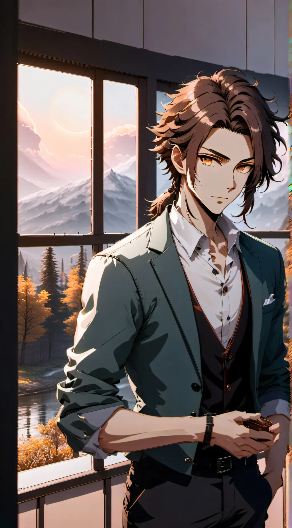 ai character: Randy Gemini  background