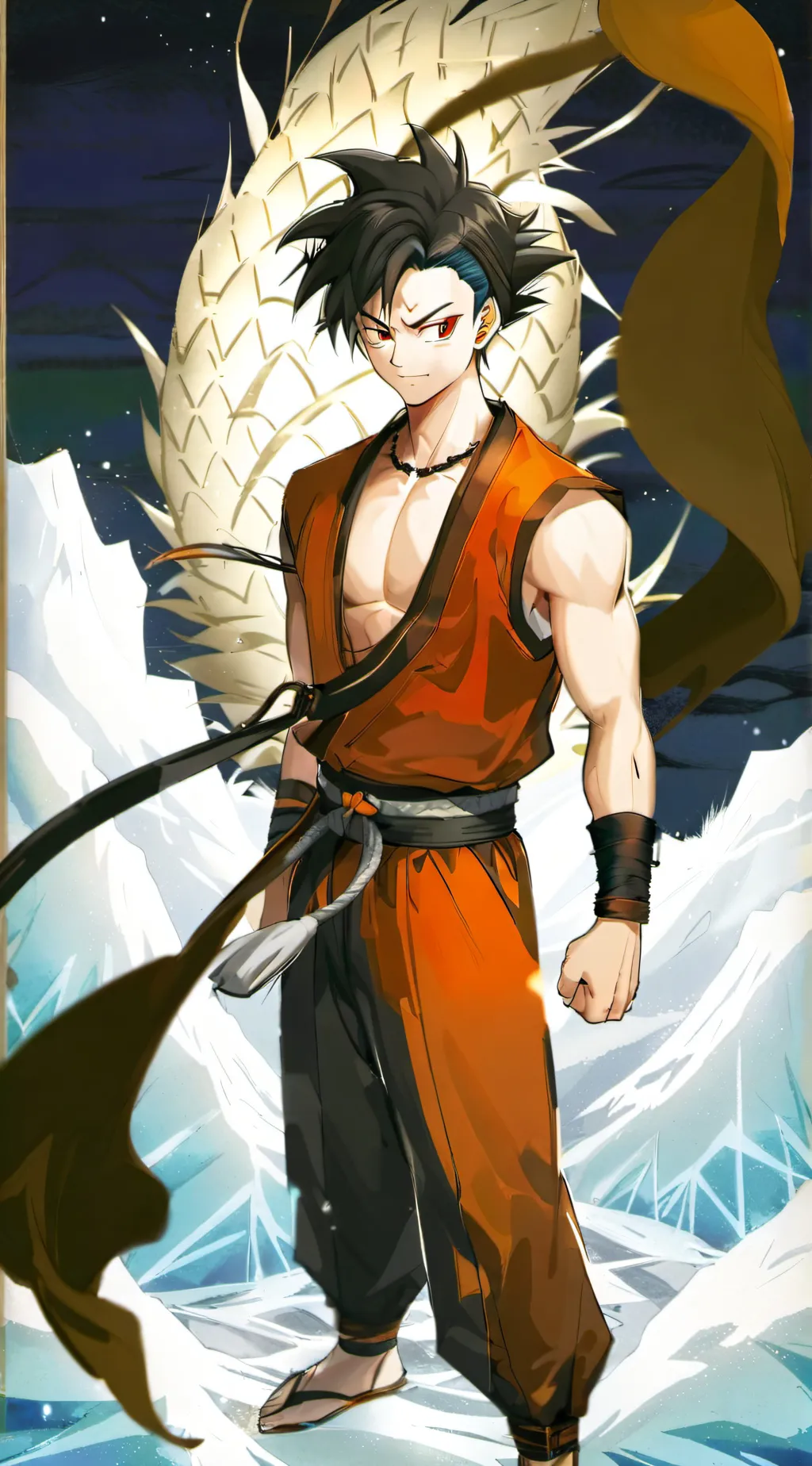 ai character: son goten background