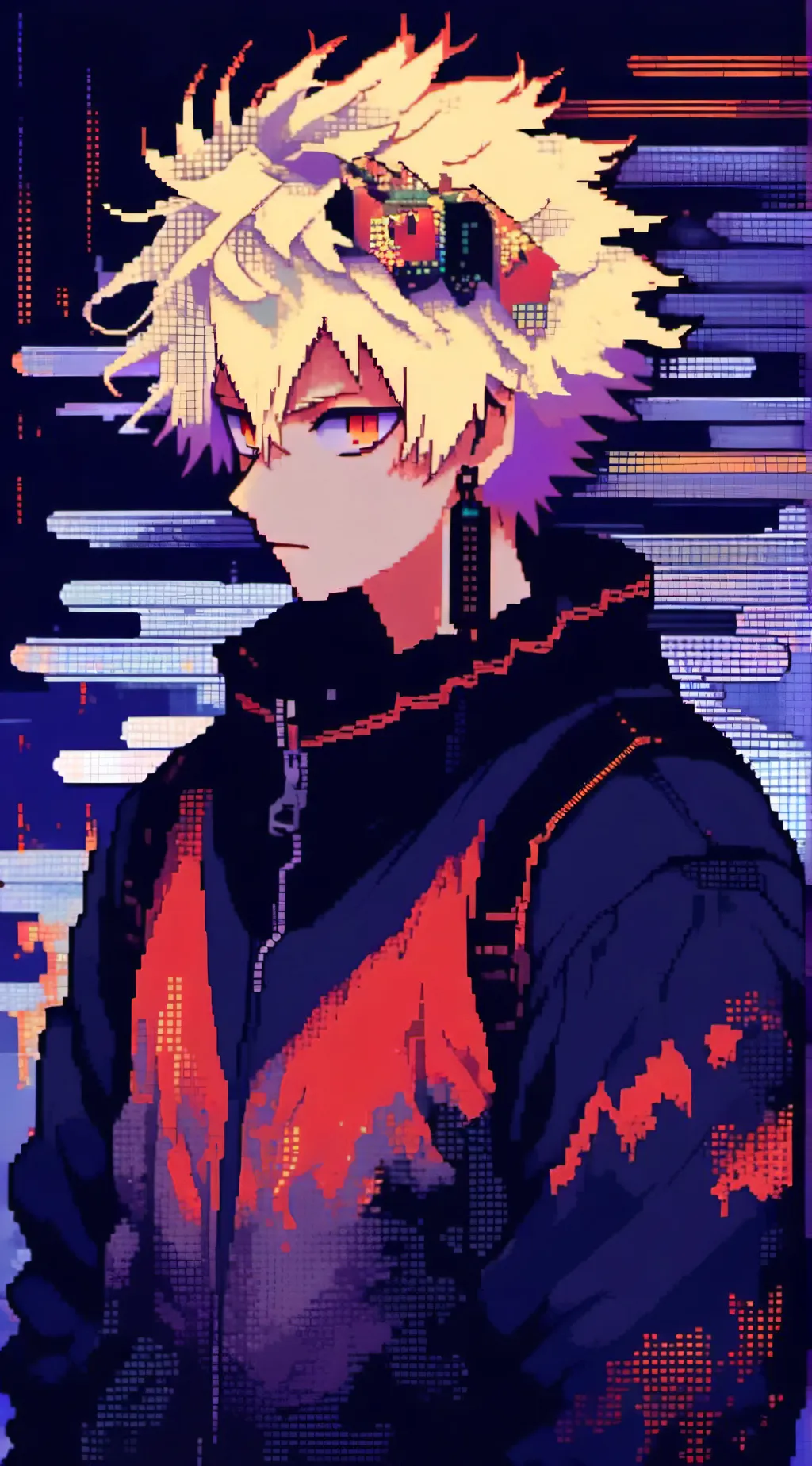 ai character: Mha sleepover! background