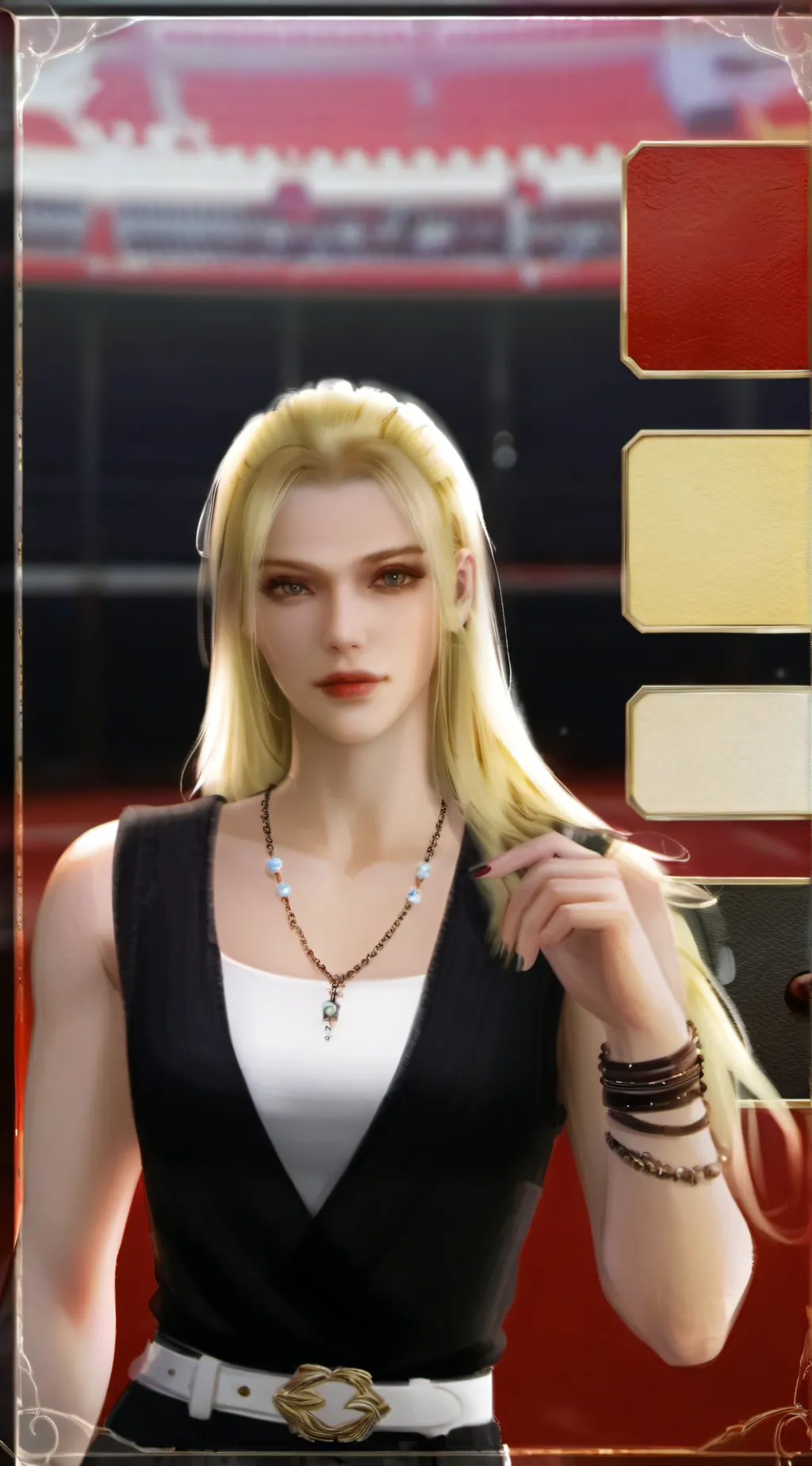ai character: Rachel  background