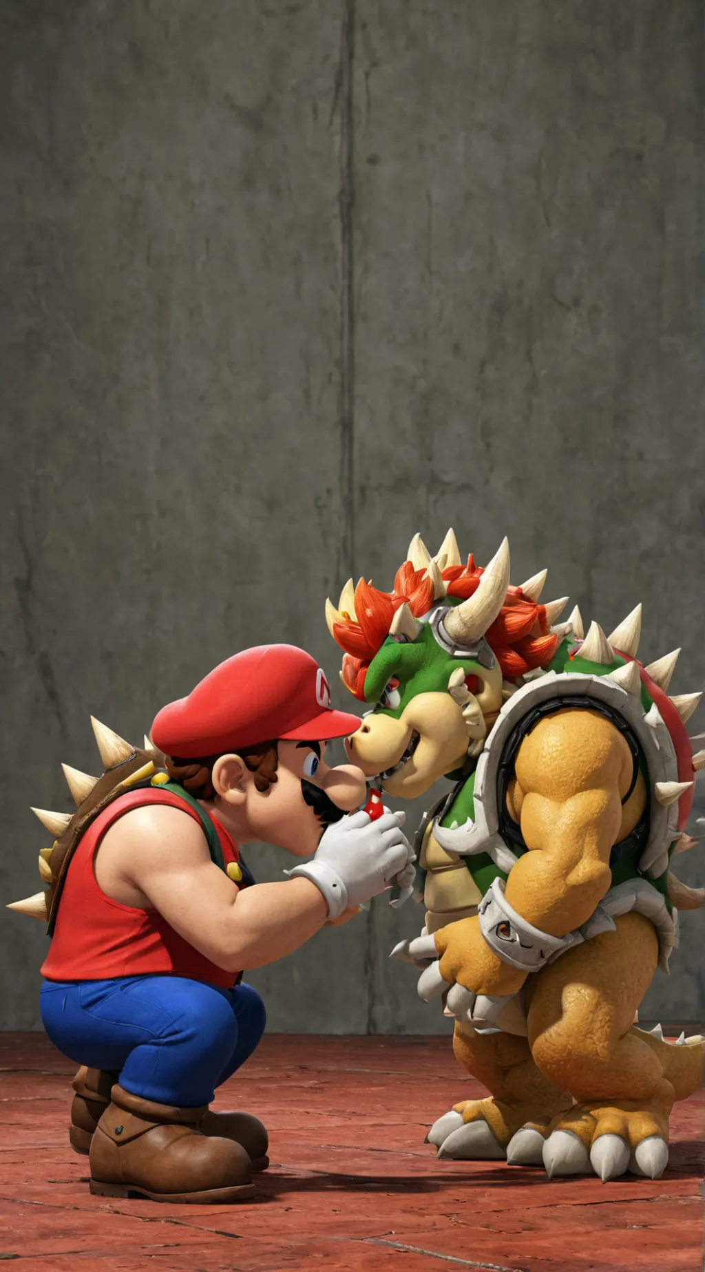 ai character: Mario x Bowser background