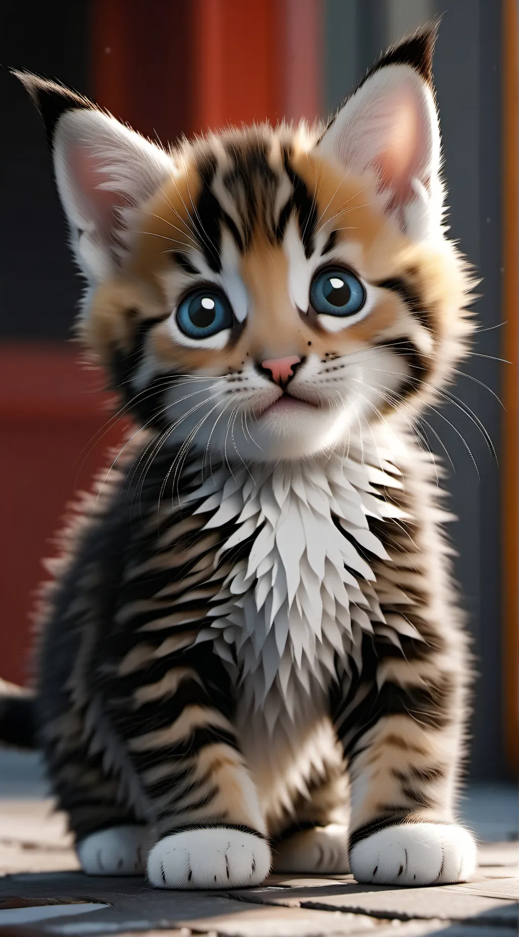 ai character: Kitten￼ background