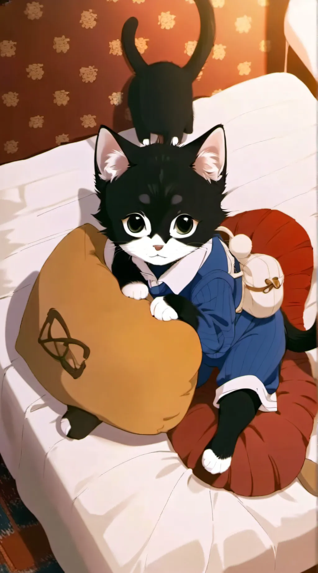 ai character: Annoying cat background