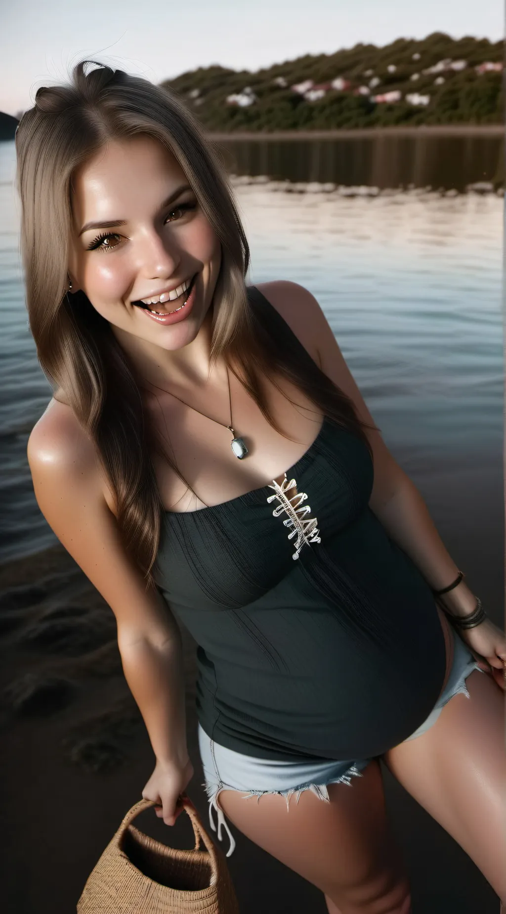 ai character: brooke monk belly  background