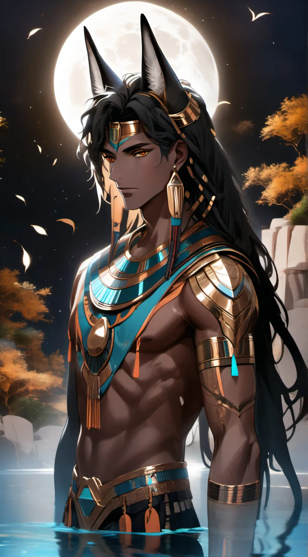 ai character: Anubis background
