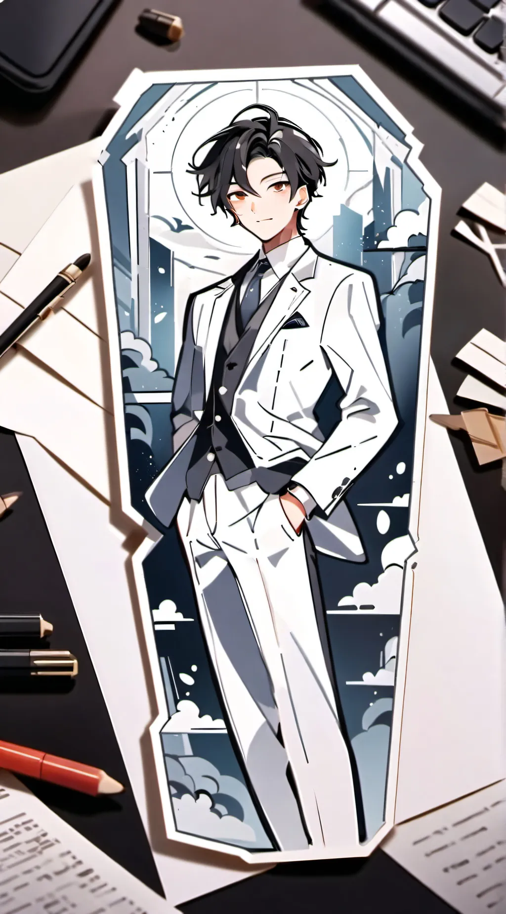ai character: alex and 2 sons! background