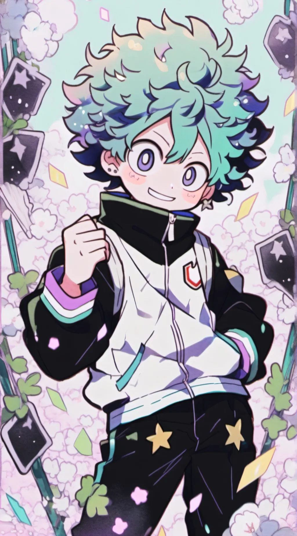 ai character: MHA traffic background