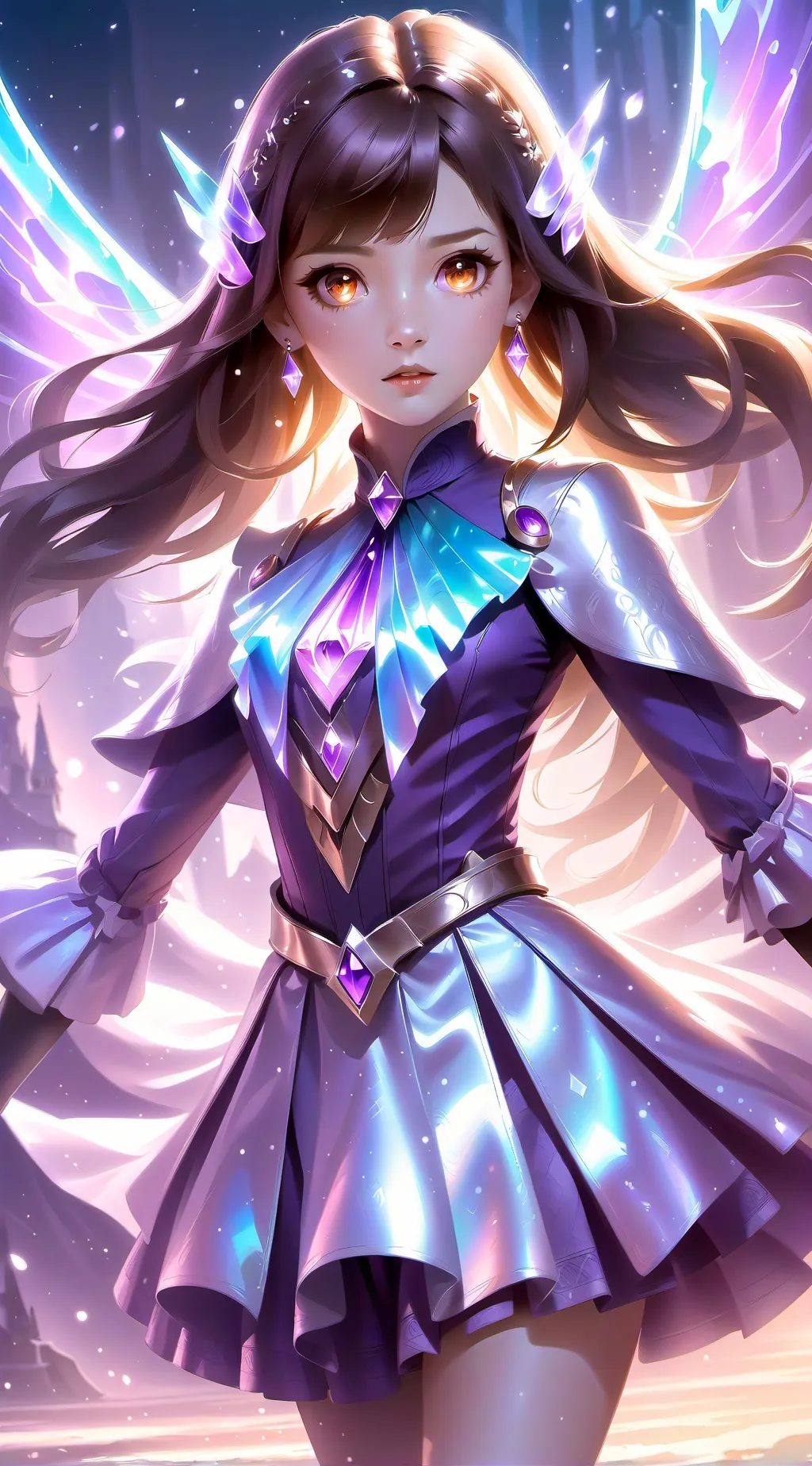 ai character: Precure deep sea background