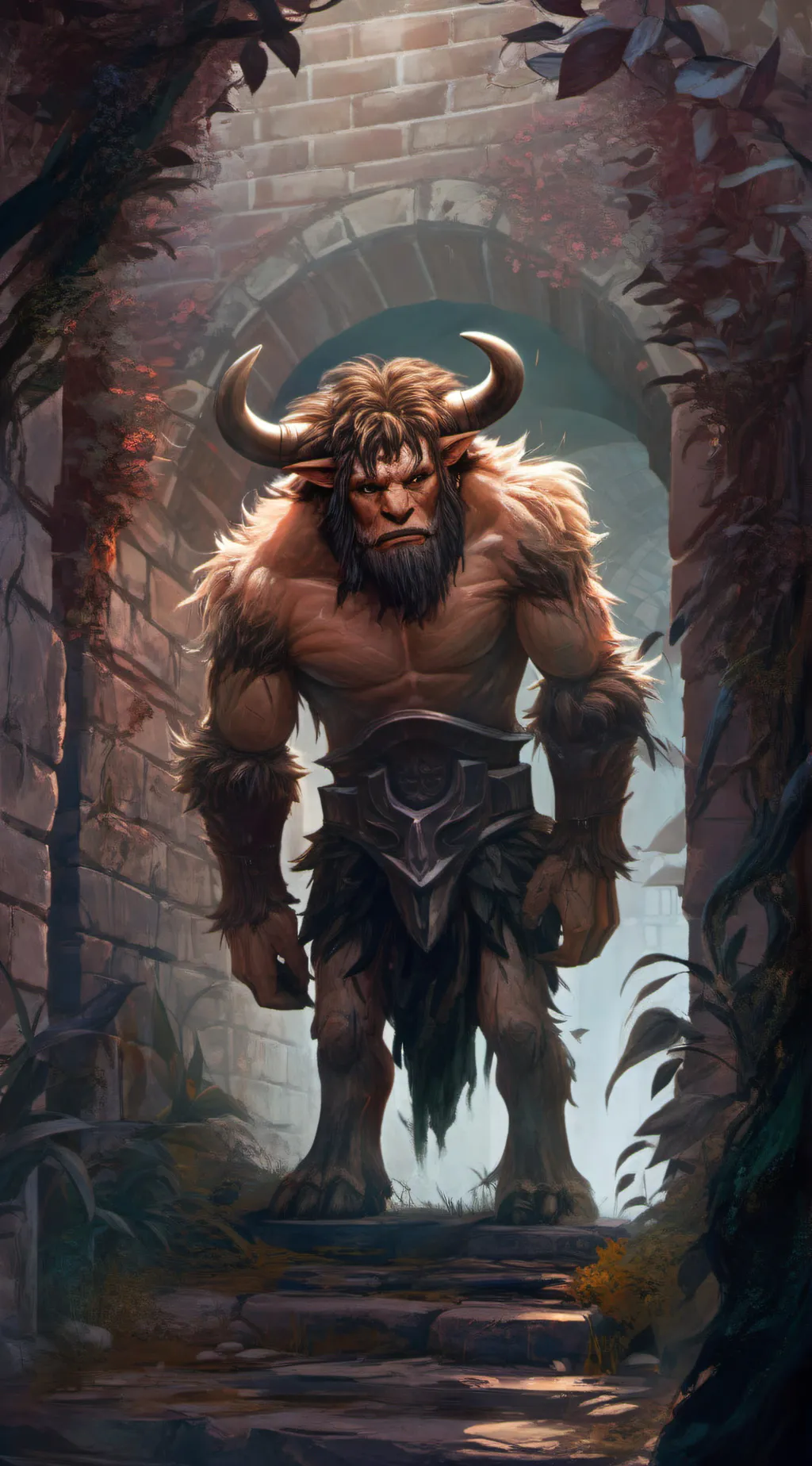 ai character: The Minotaur background