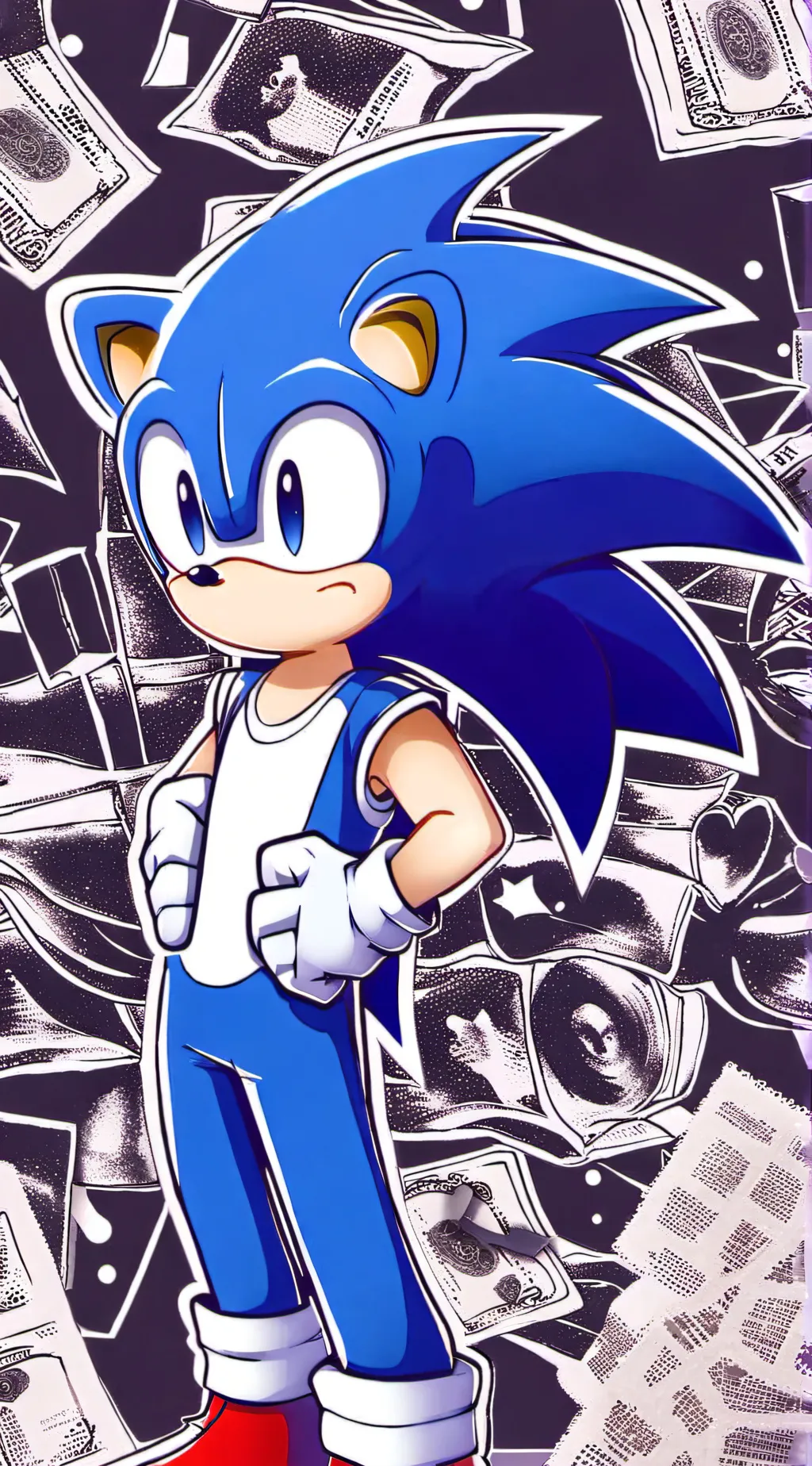 ai character: Sonic and friends background