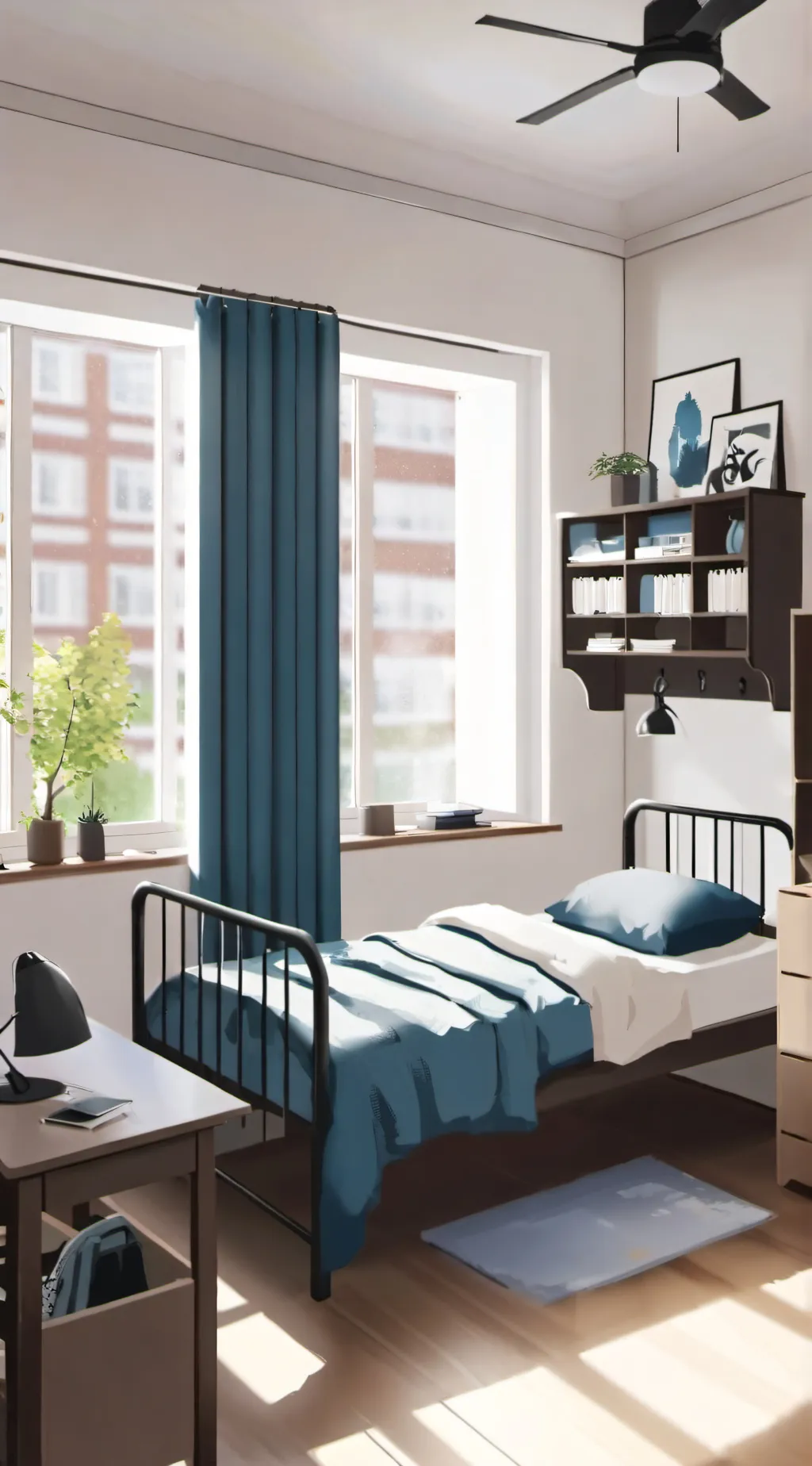 ai character: Mha Dorms background