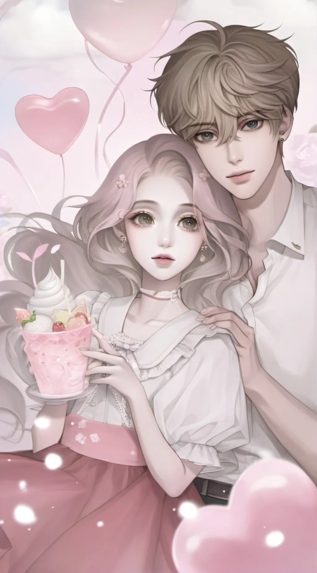 ai character: Mom and bf  background