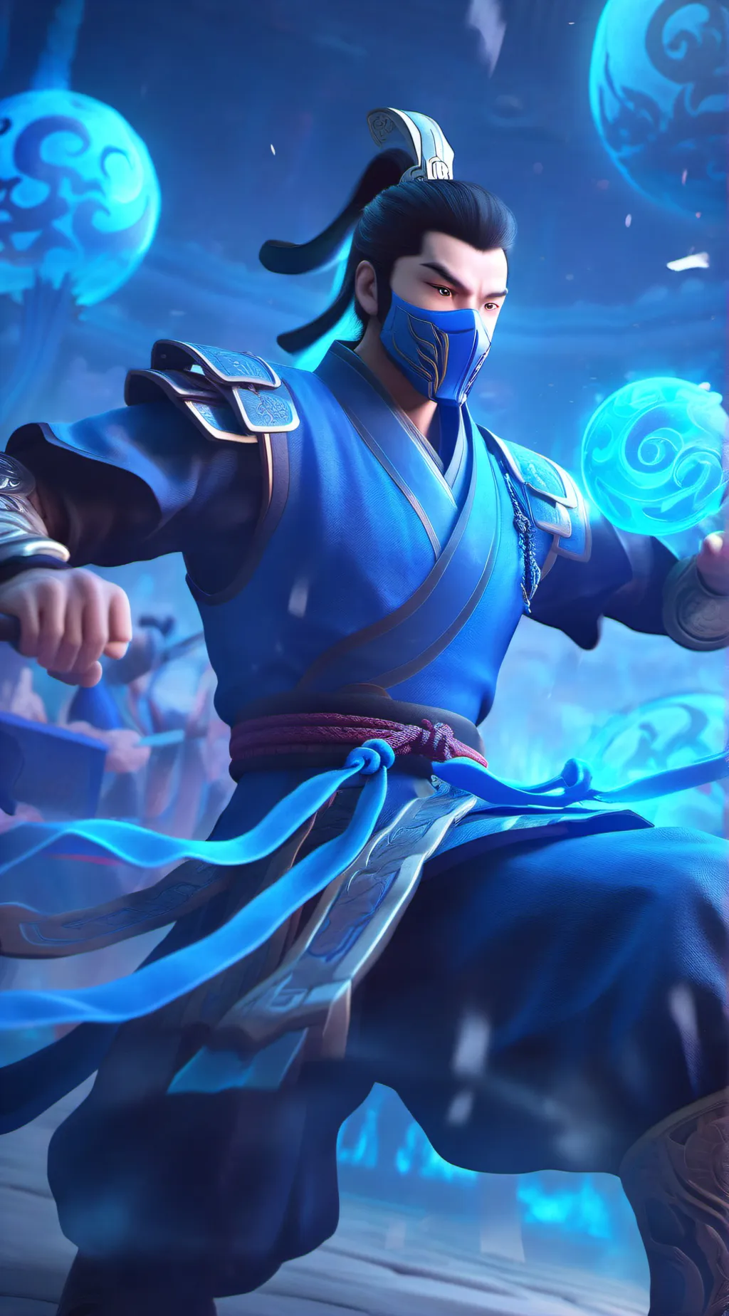 ai character: Sub Zero background