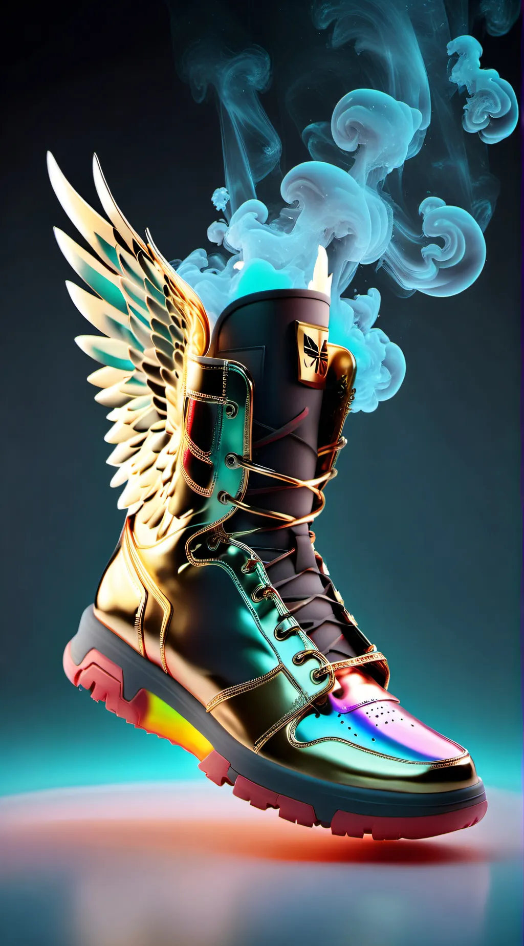 ai character: The magic shoes  background