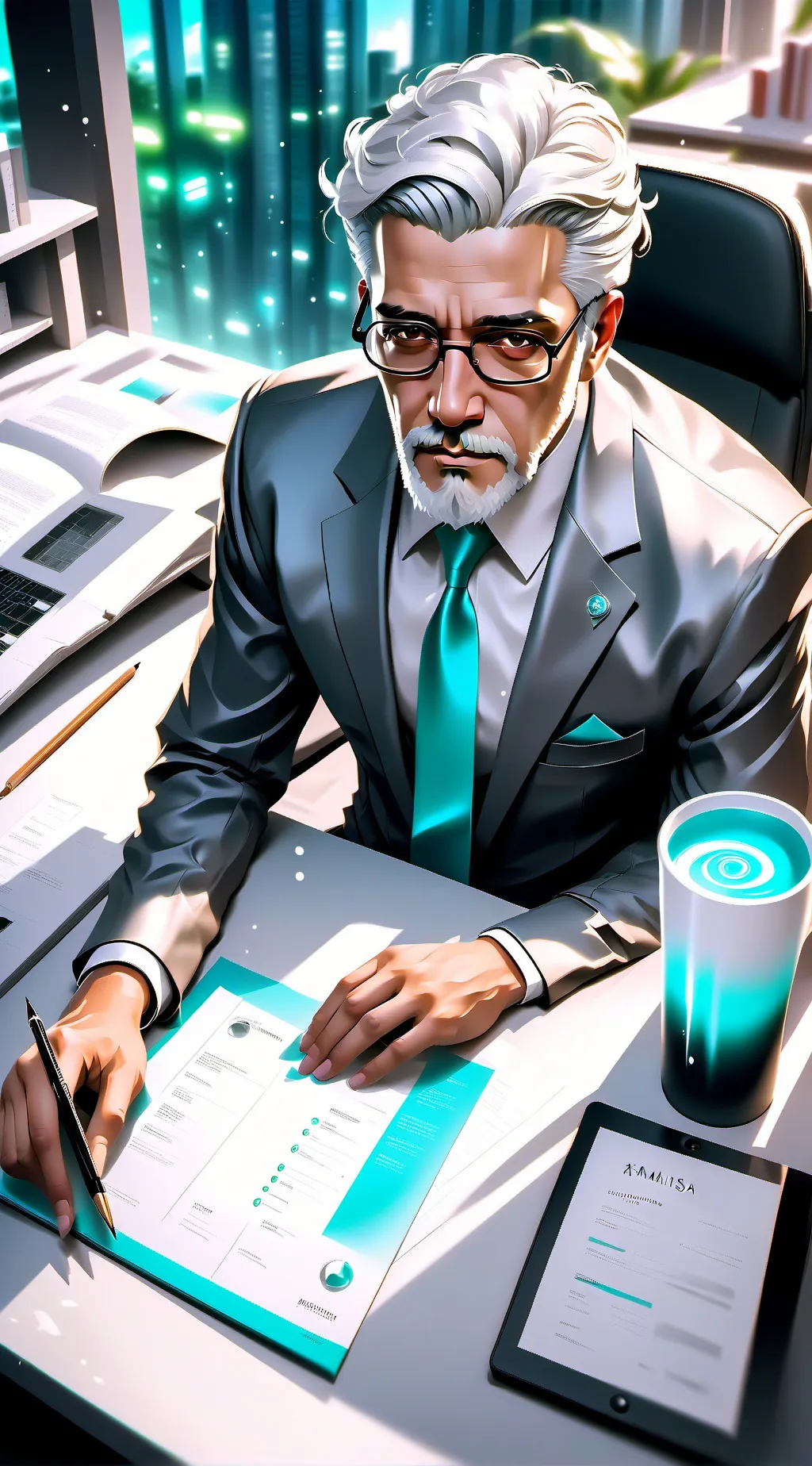 ai character: Sr.Wild background
