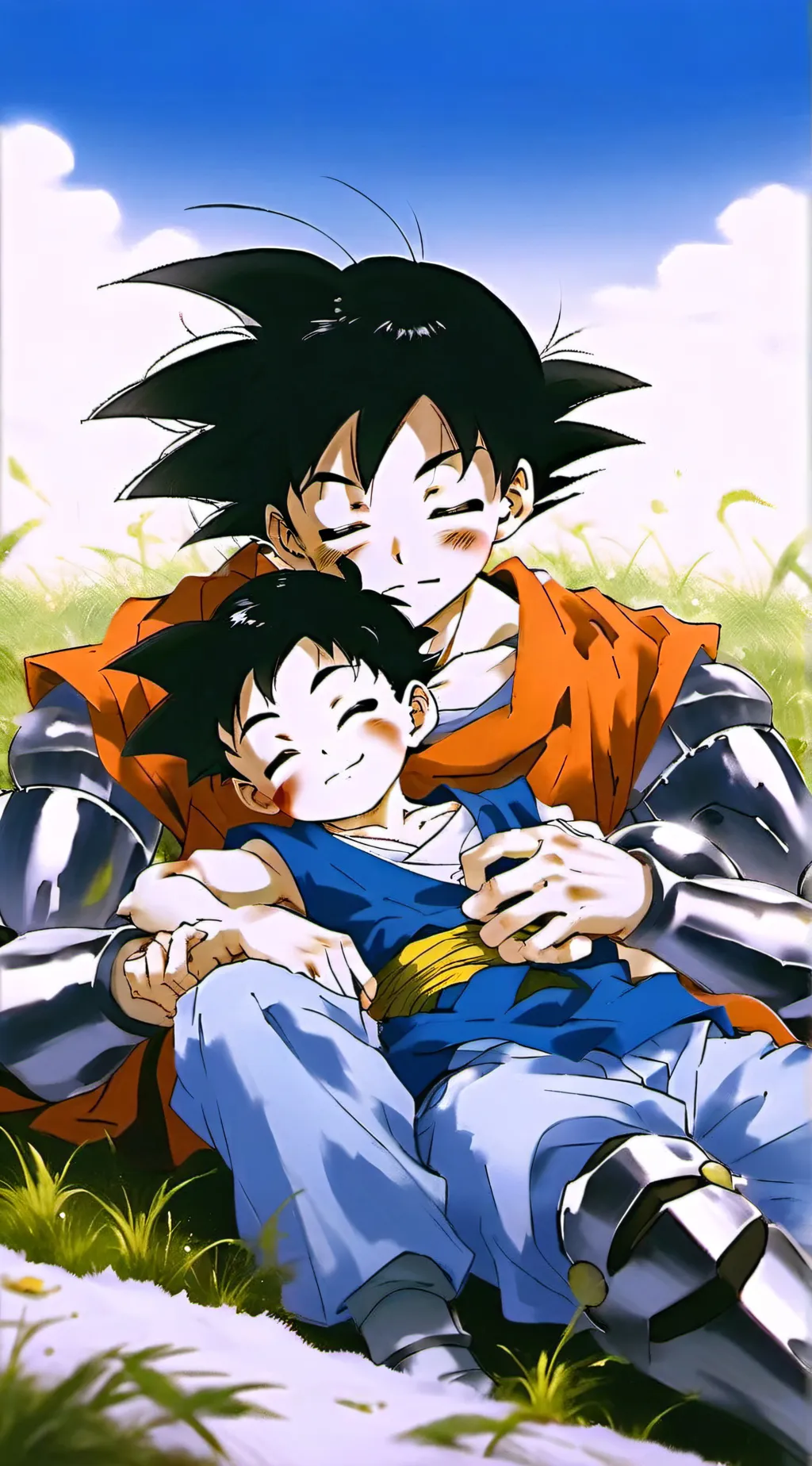 ai character: goku and gohan background