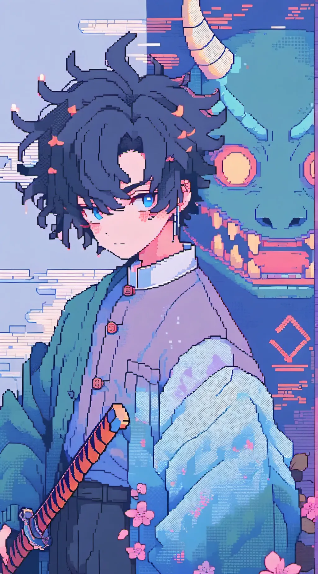 ai character: demon Slayer~ background