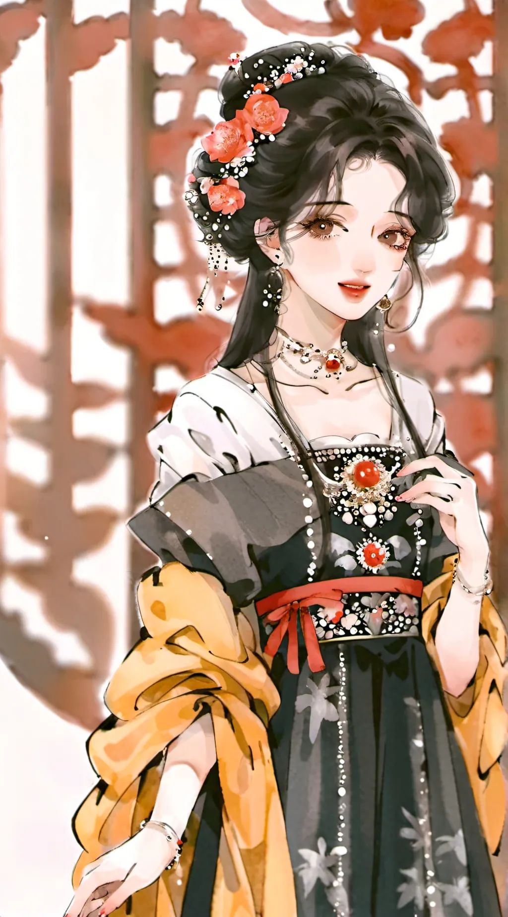 ai character: （长公主）杳杳 background