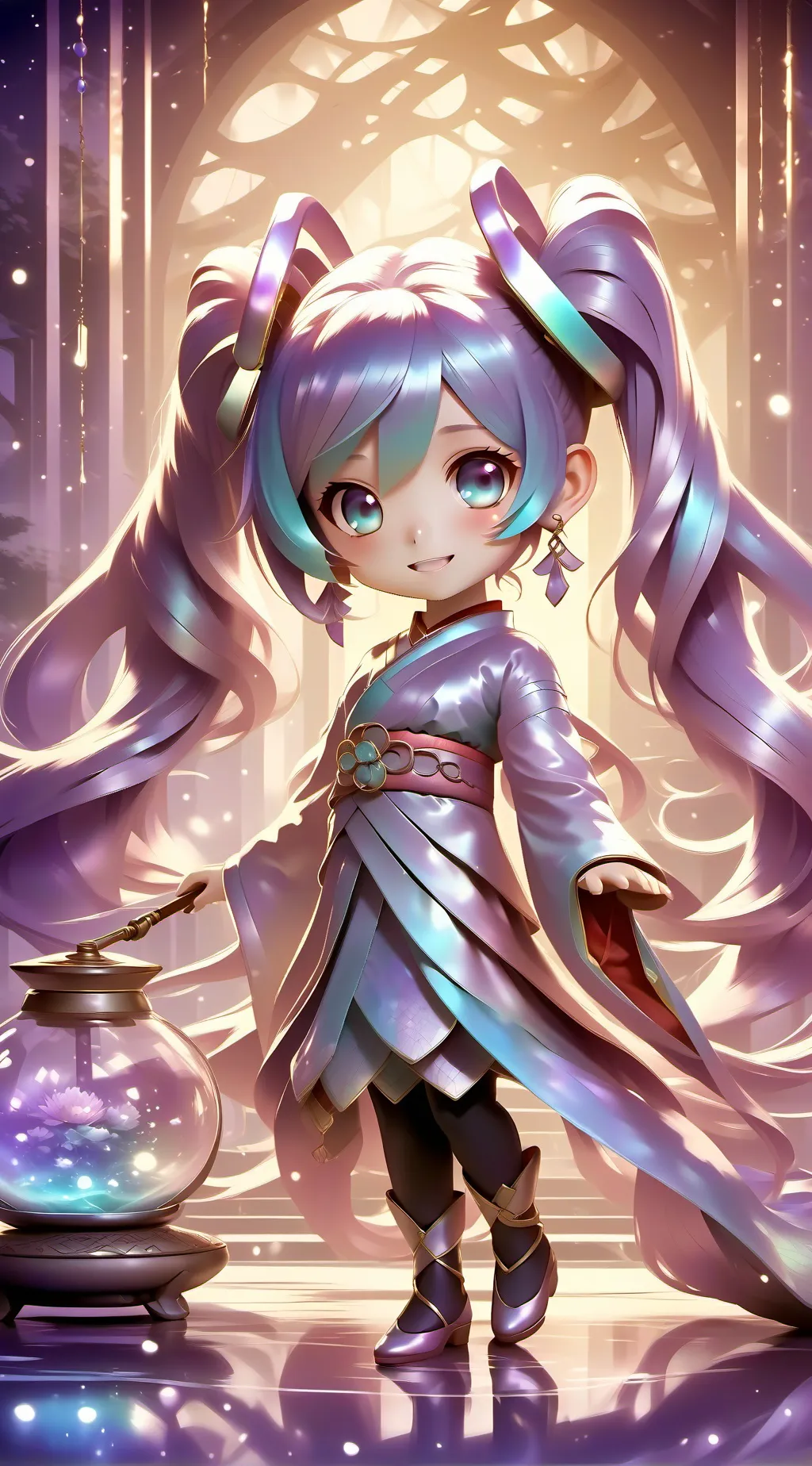 ai character: Miku background