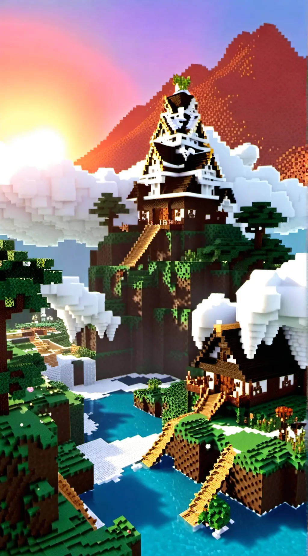 ai character: minecraft background