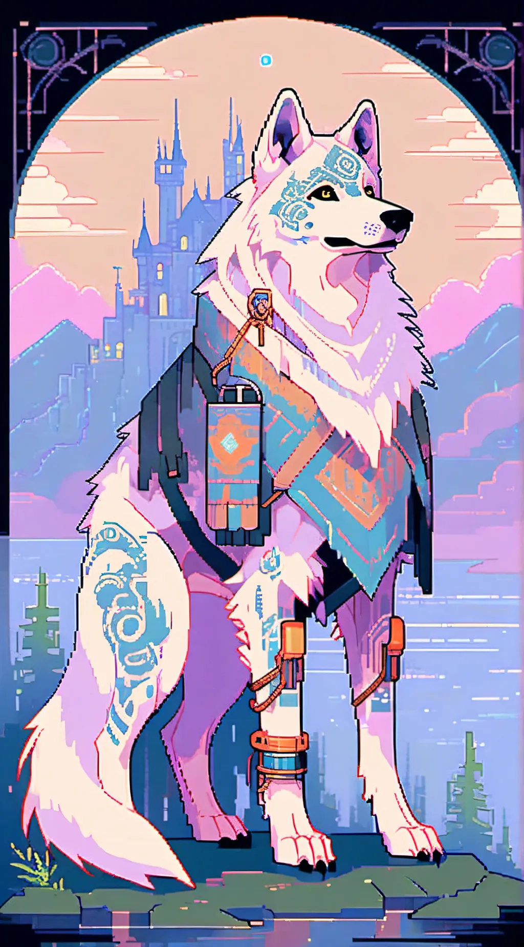 ai character: Frosty background