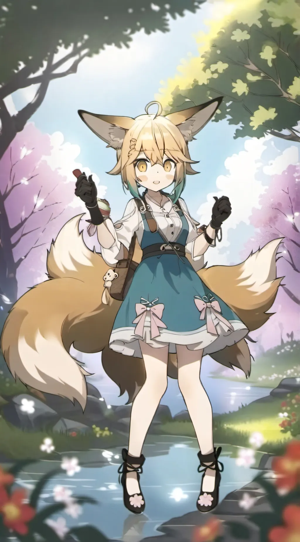 ai character: foxy background