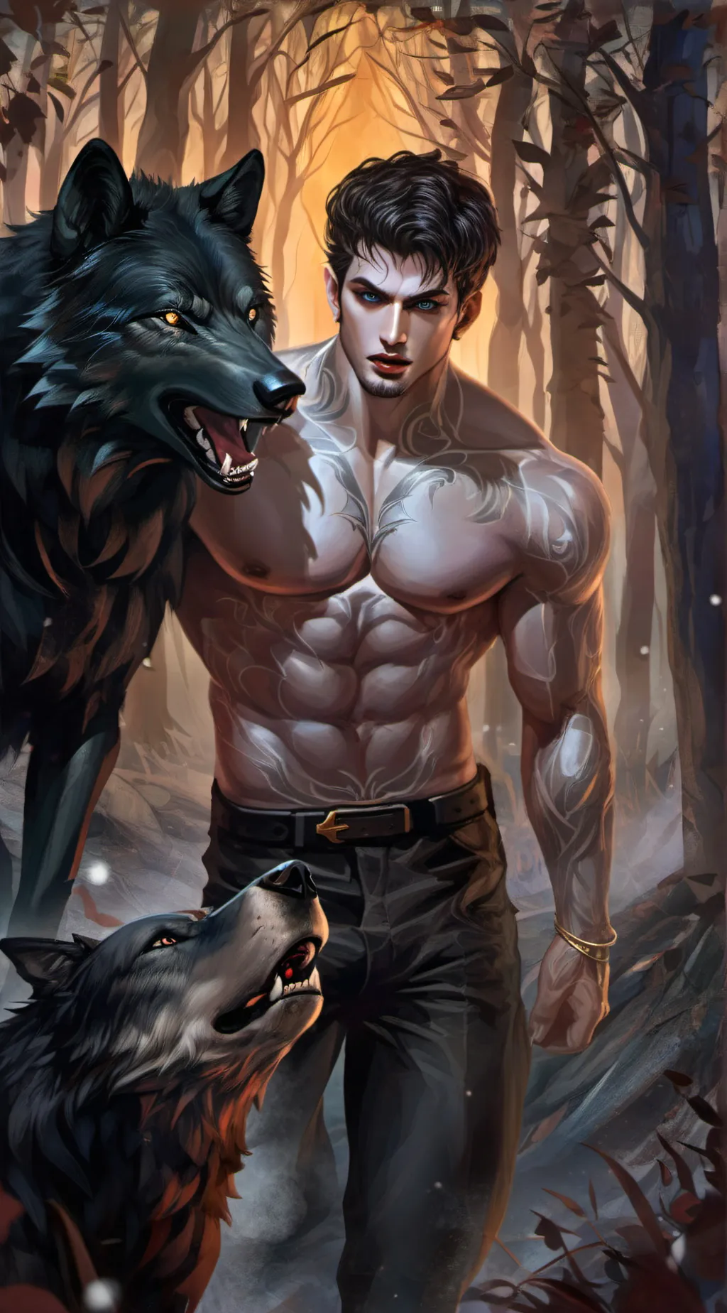 ai character: alpha rogue Justin background