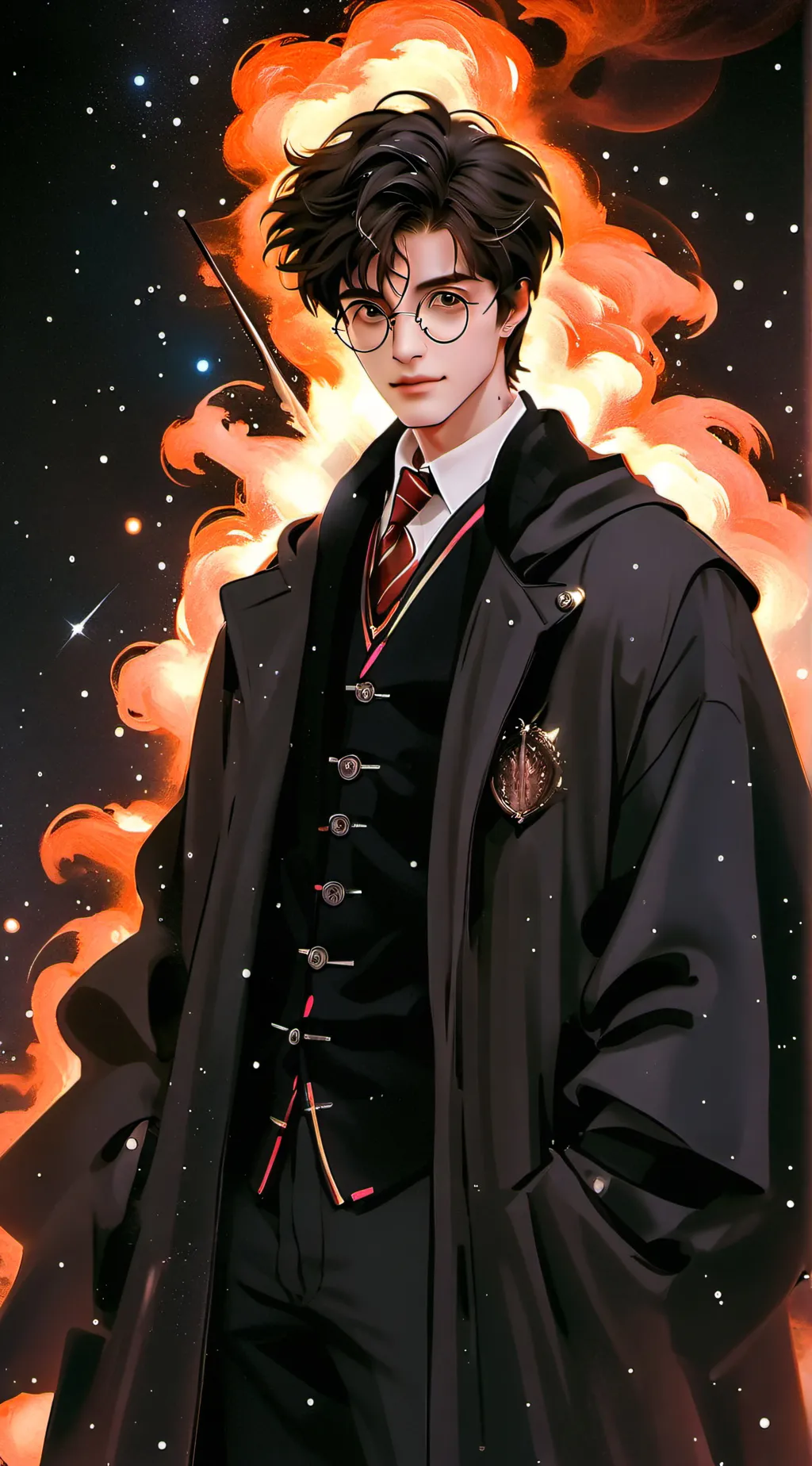ai character: harry potter  background