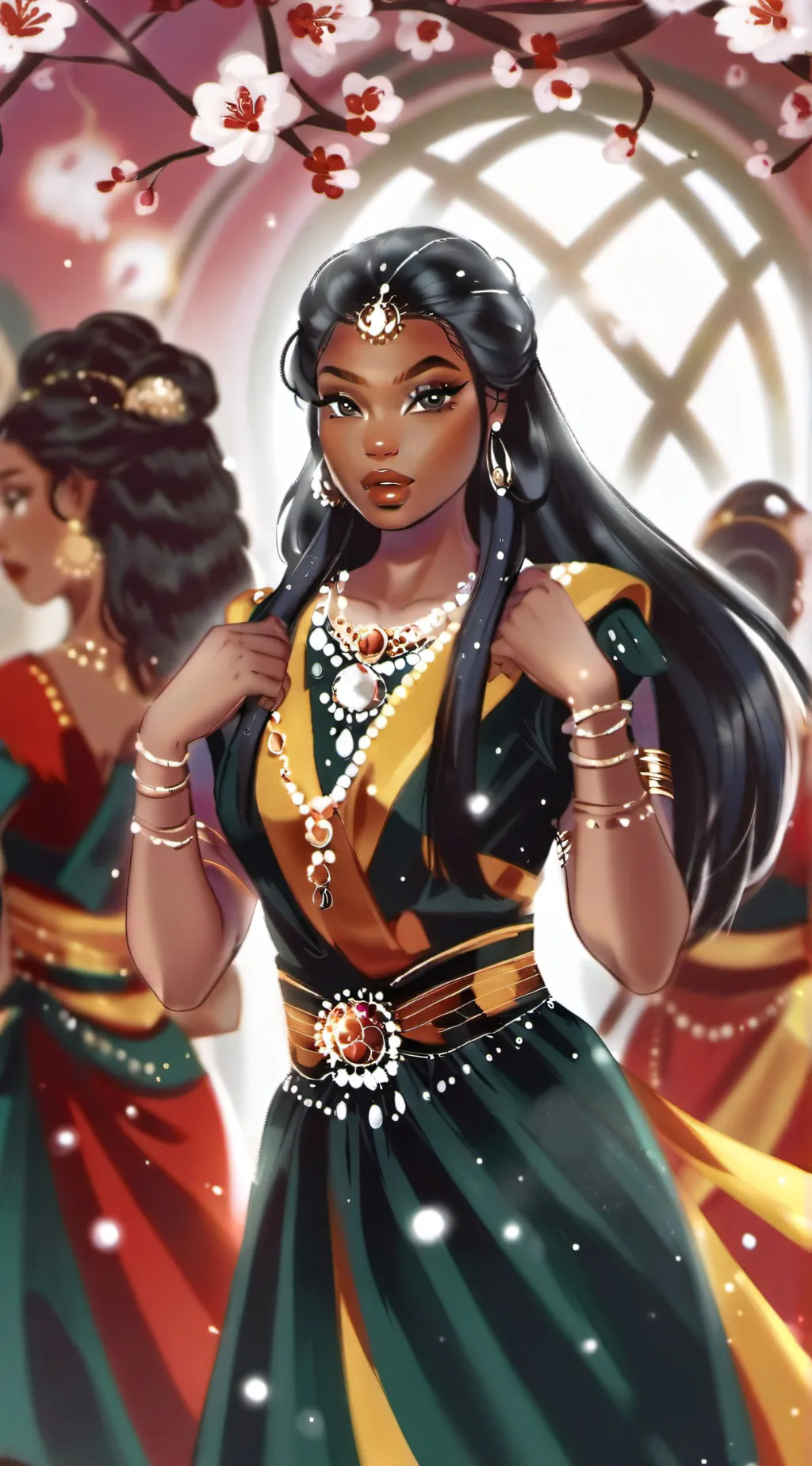ai character: BADDIES:CALABASAS background