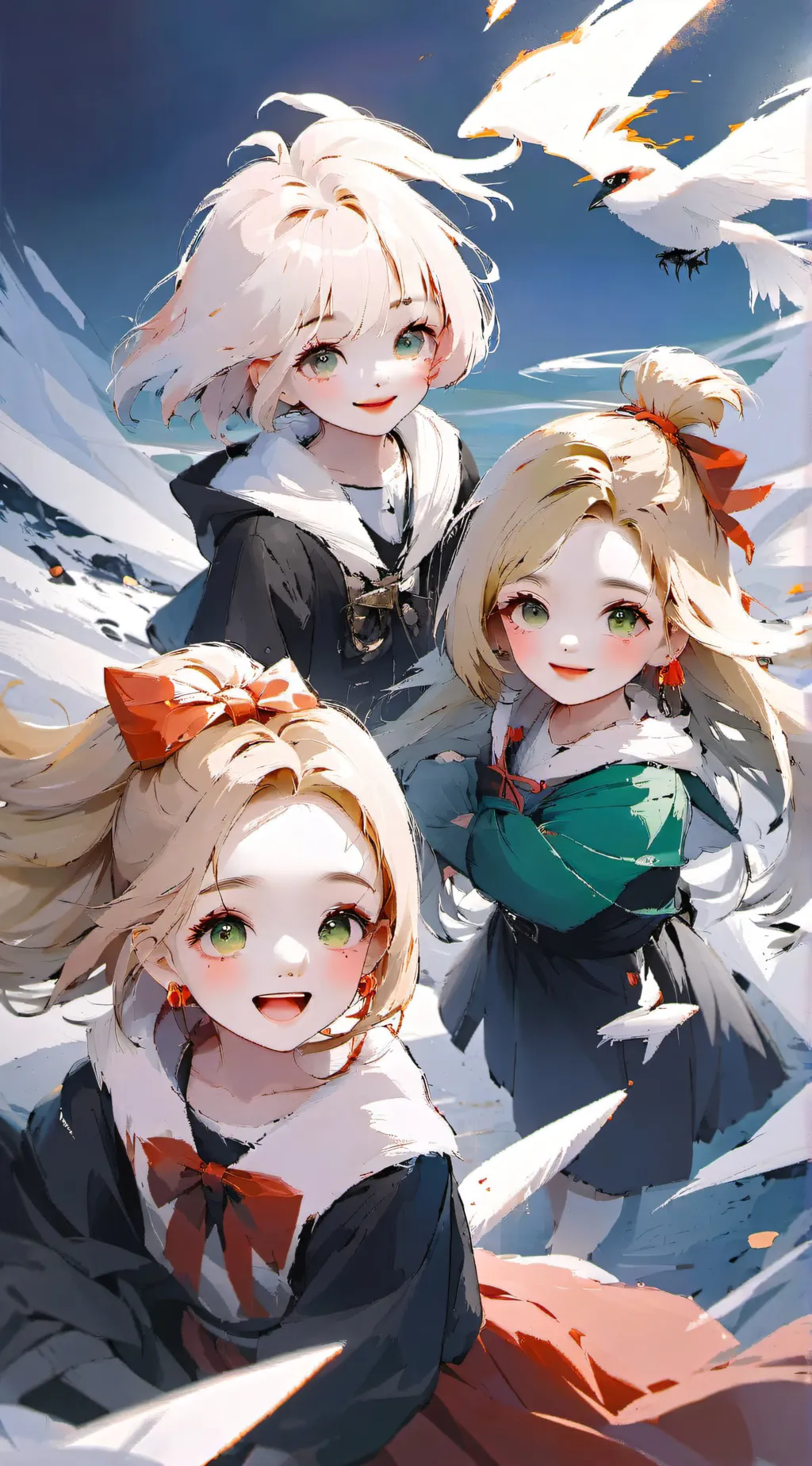 ai character: Amy, lila, Brooke background