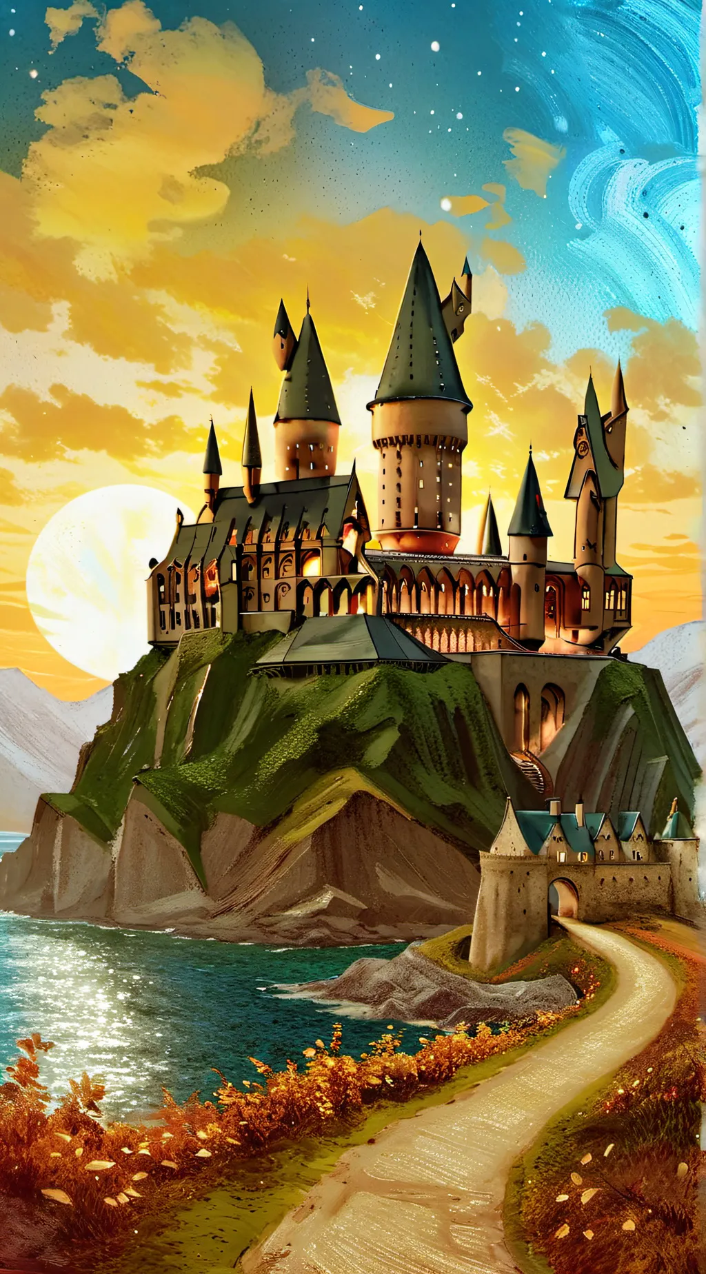 ai character: Hogwarts background