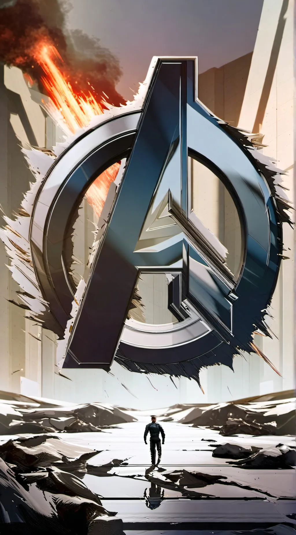 ai character: Avengers x Venom background
