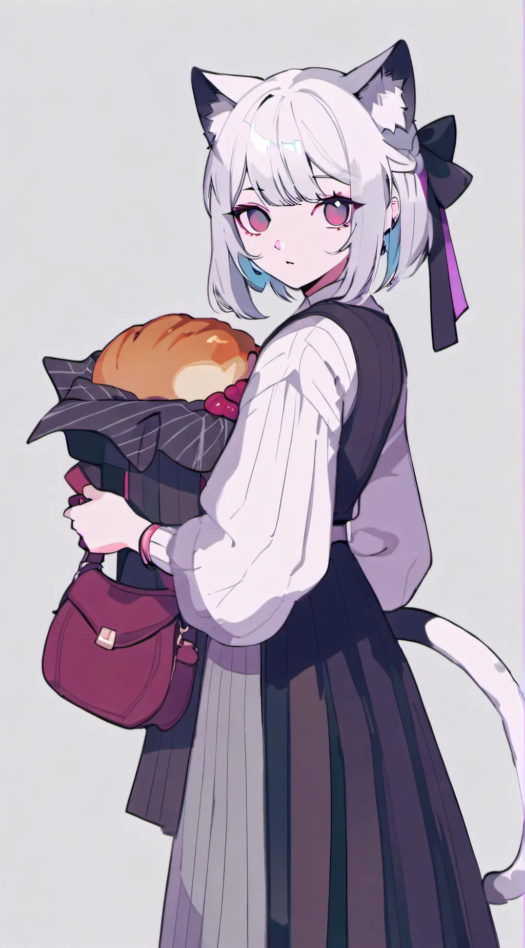 ai character: loaf cat background