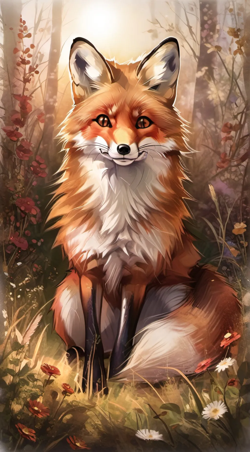 ai character: Foxy background