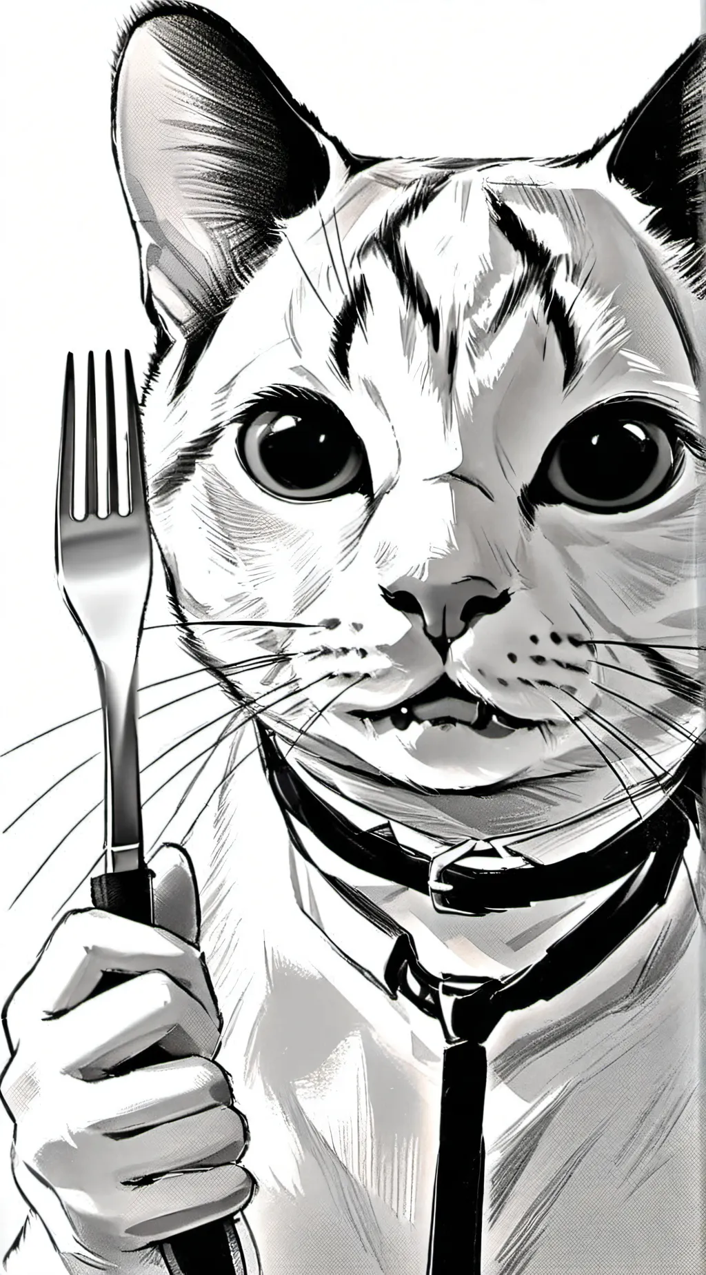 ai character: Mr whiskers.  background