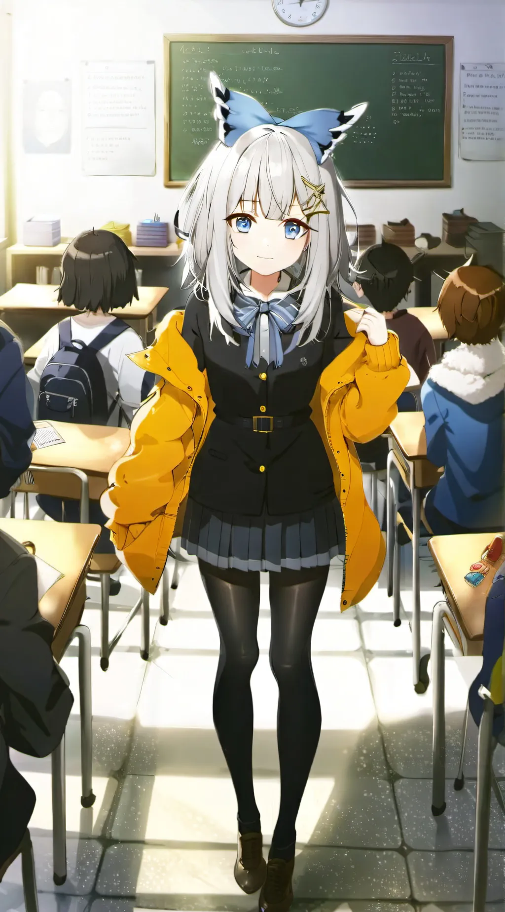 ai character: Indigo background