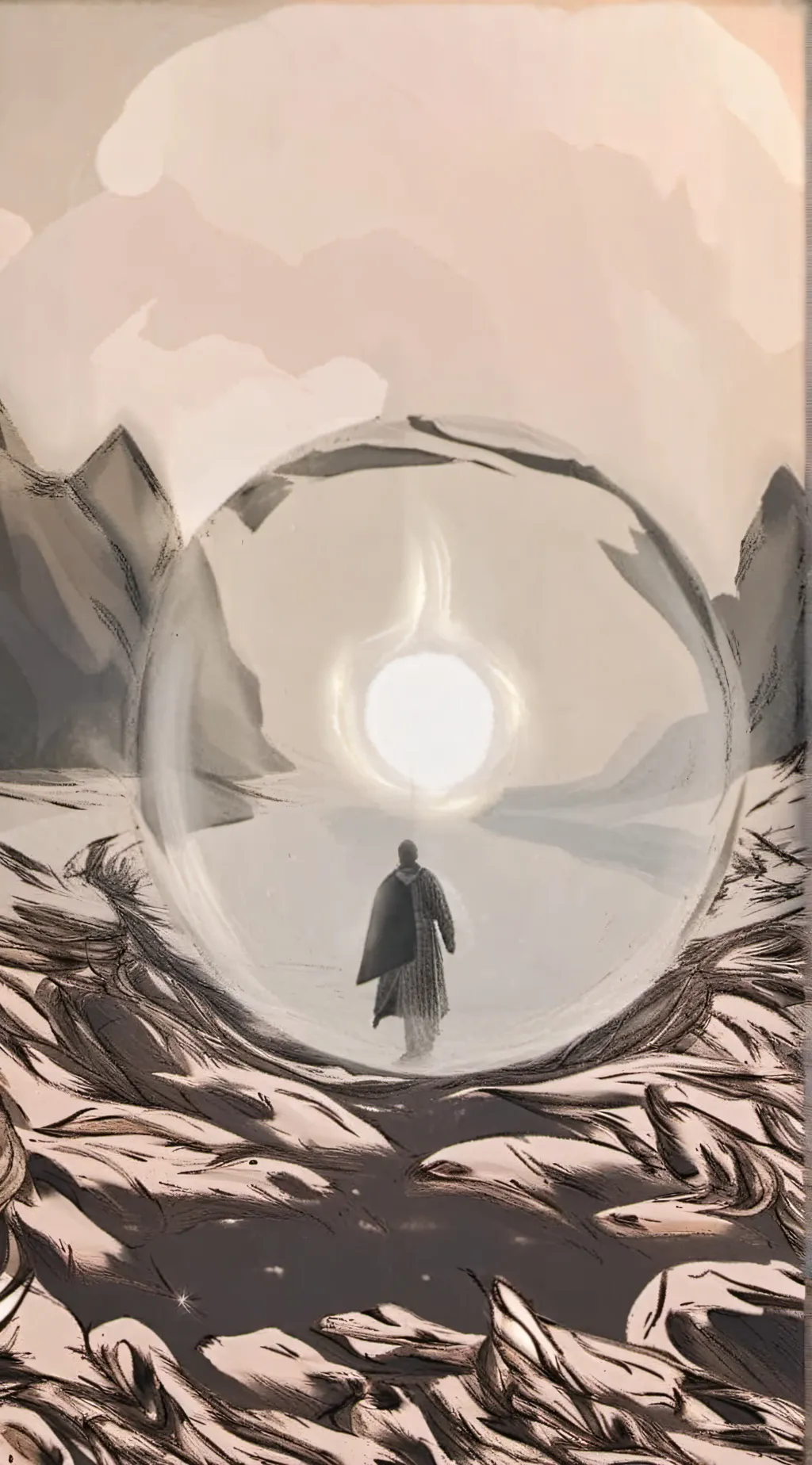 ai character: Light background
