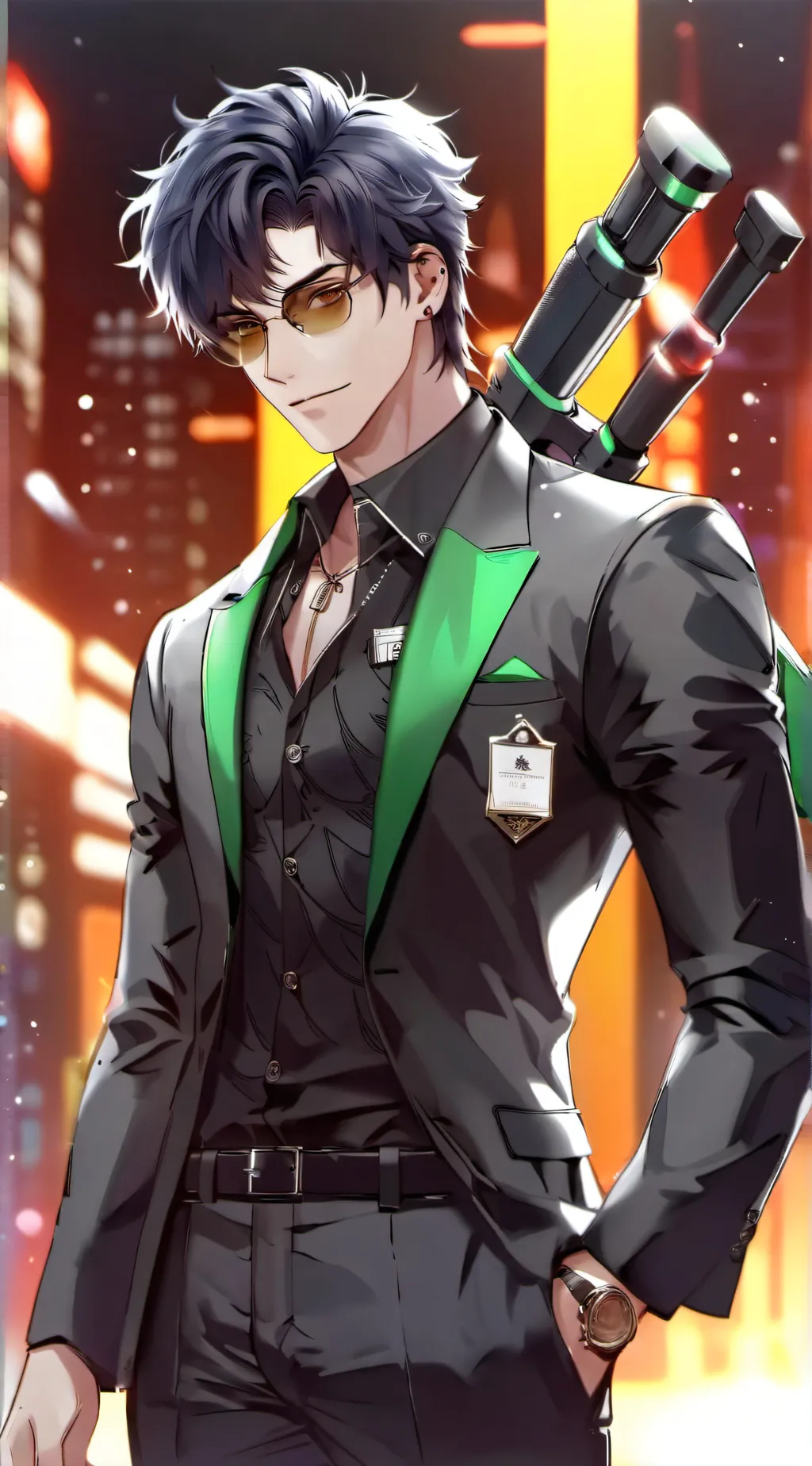 ai character: axel~ background