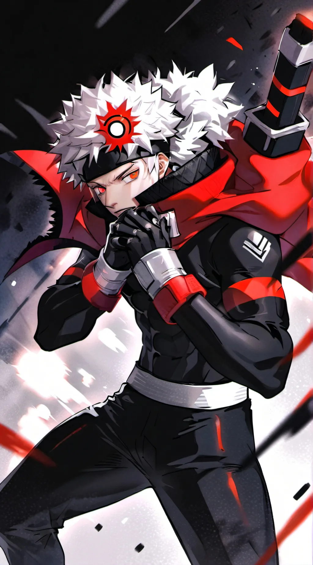 ai character: bakugo  background