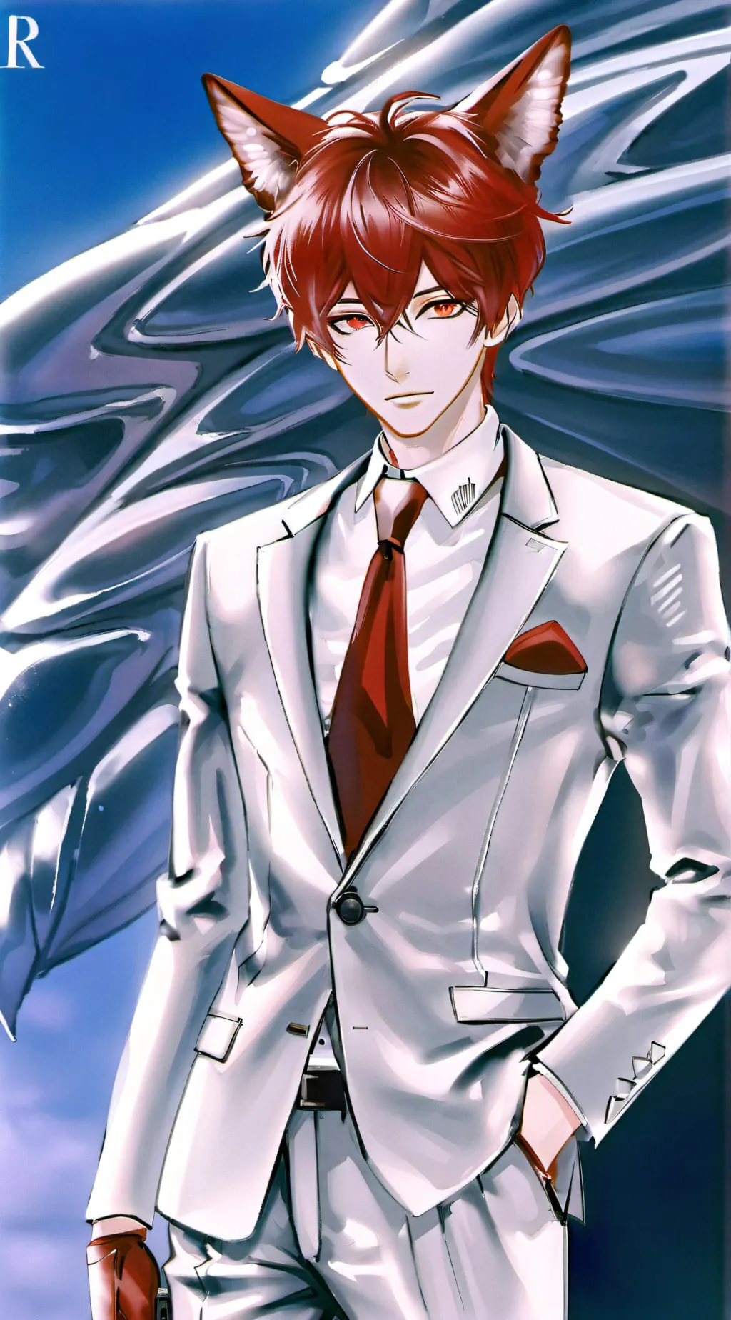 ai character: Heavy metal background