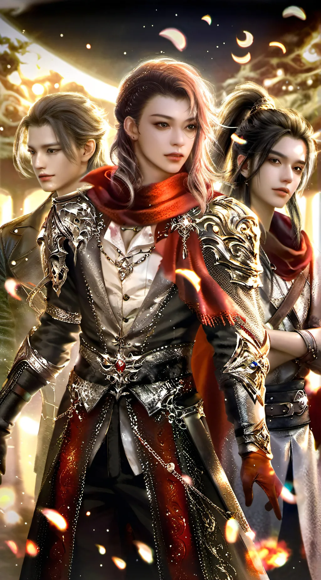 ai character: Titan trio 3 background