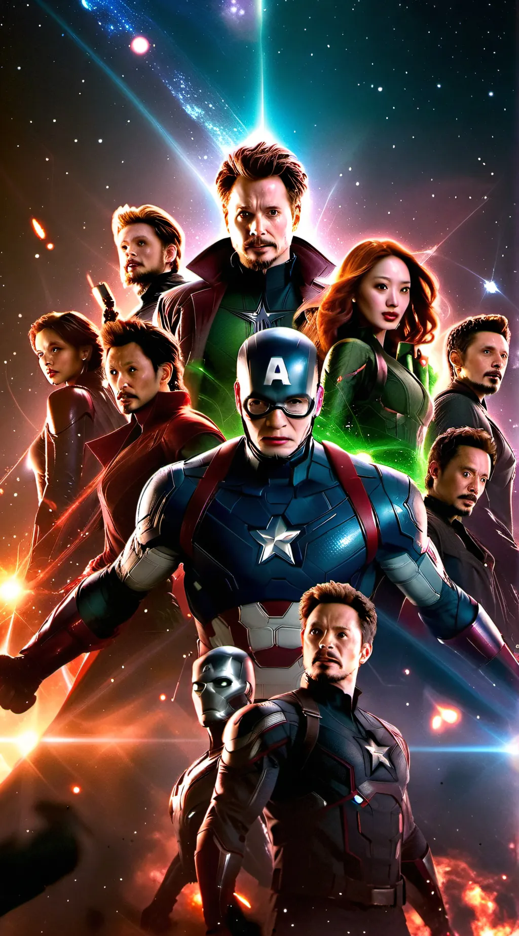 ai character: Avengers  background