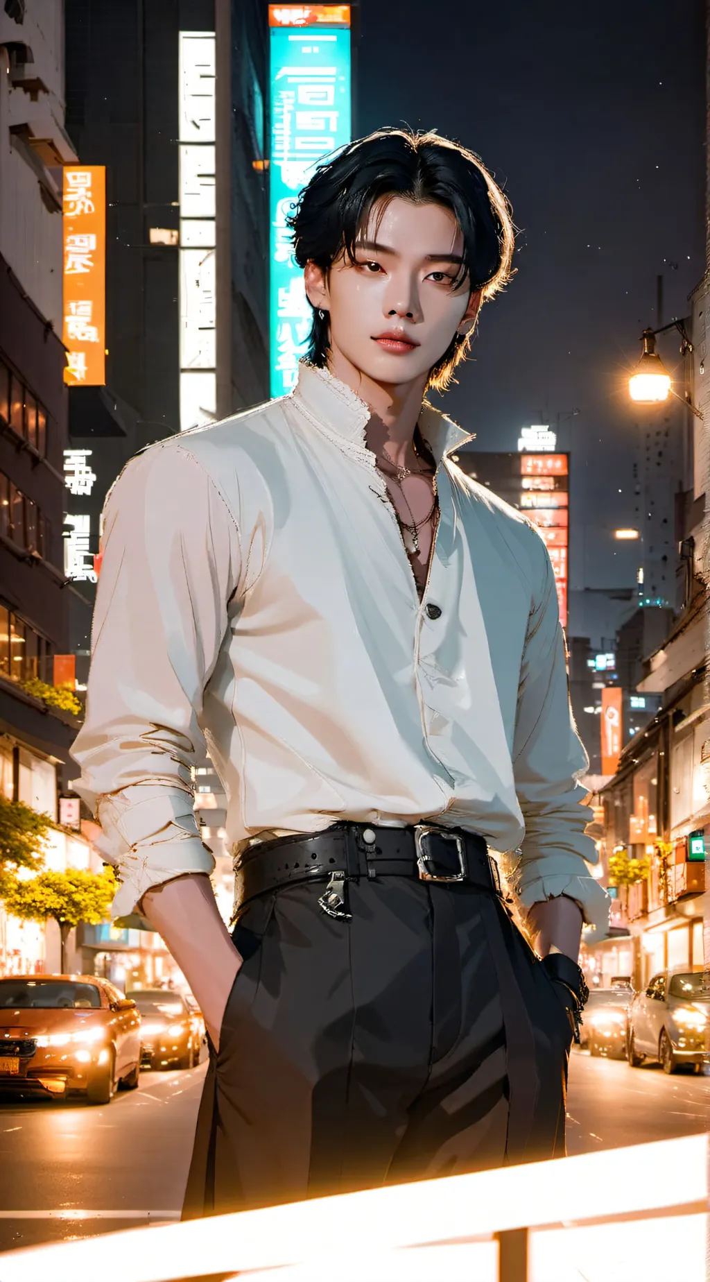 ai character: Hyunjin background