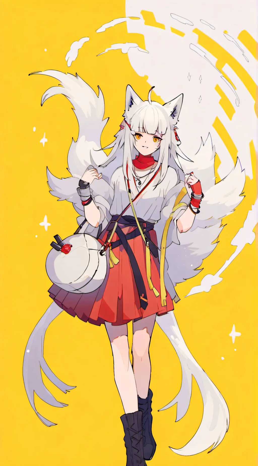 ai character: luna background