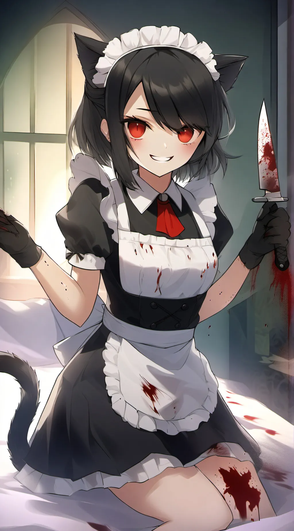 ai character: 🩸🔪CRAZY maid🔪🩸 background