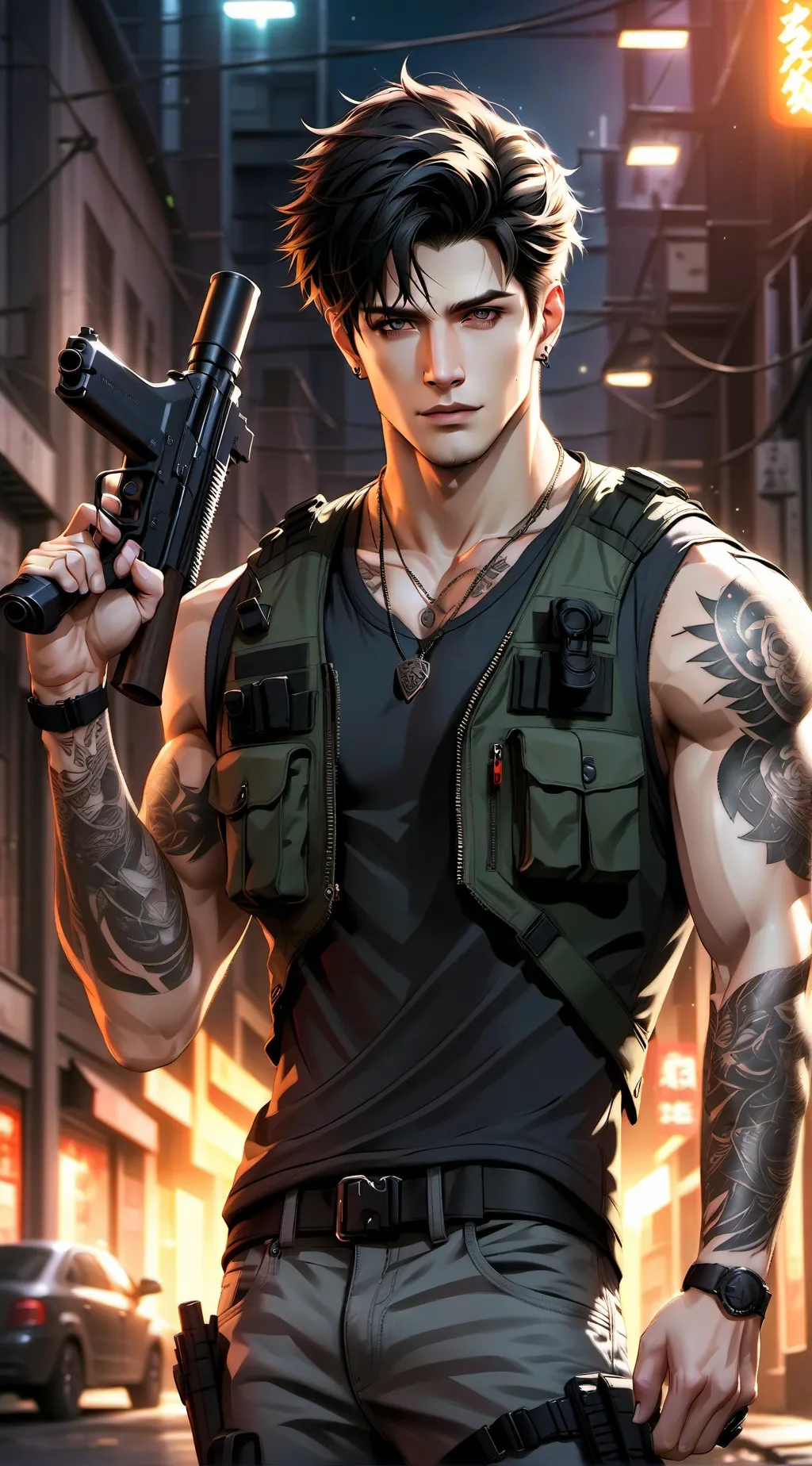ai character: Aaron background