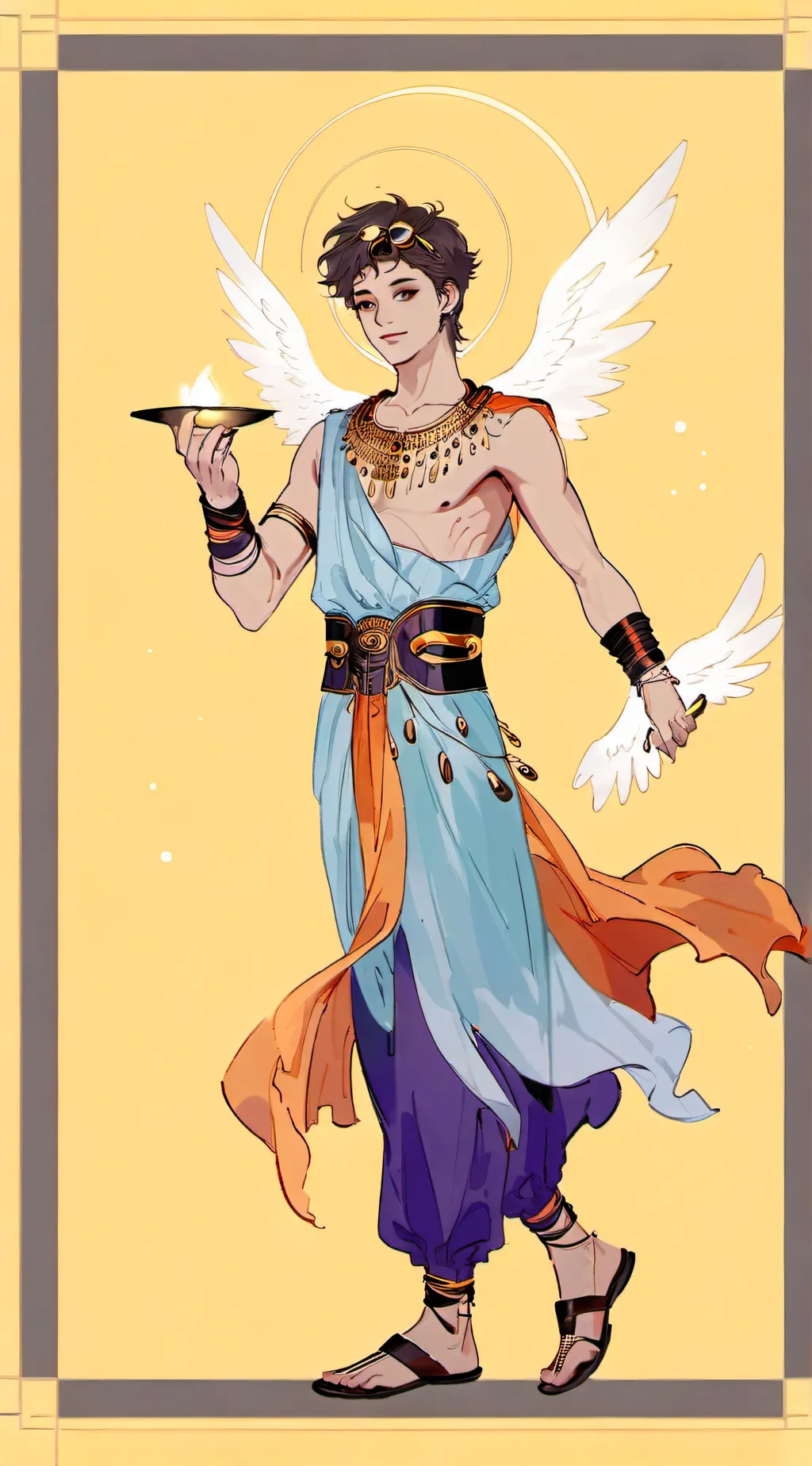 ai character: Hermes E.S  background