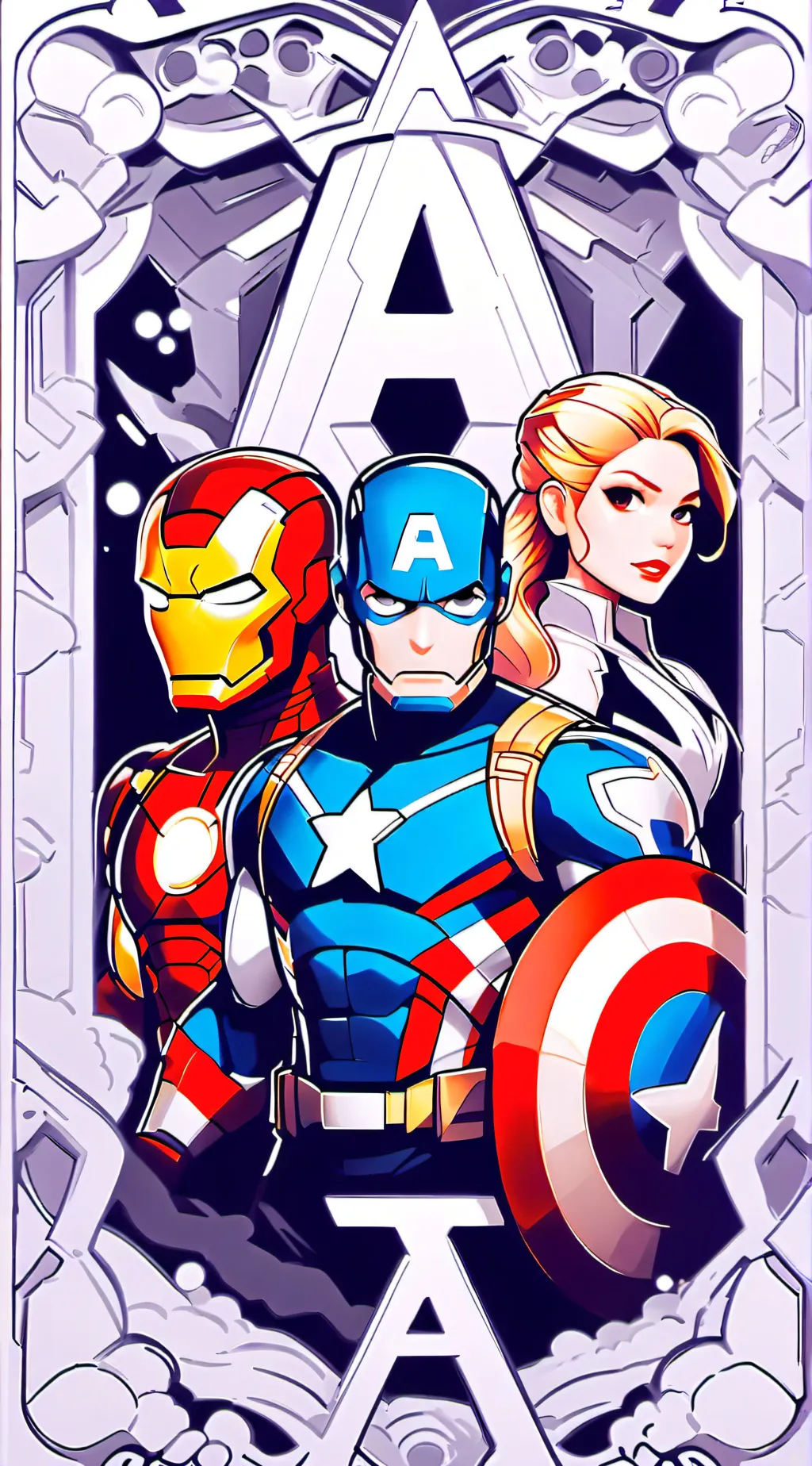 ai character: the avengers pov background