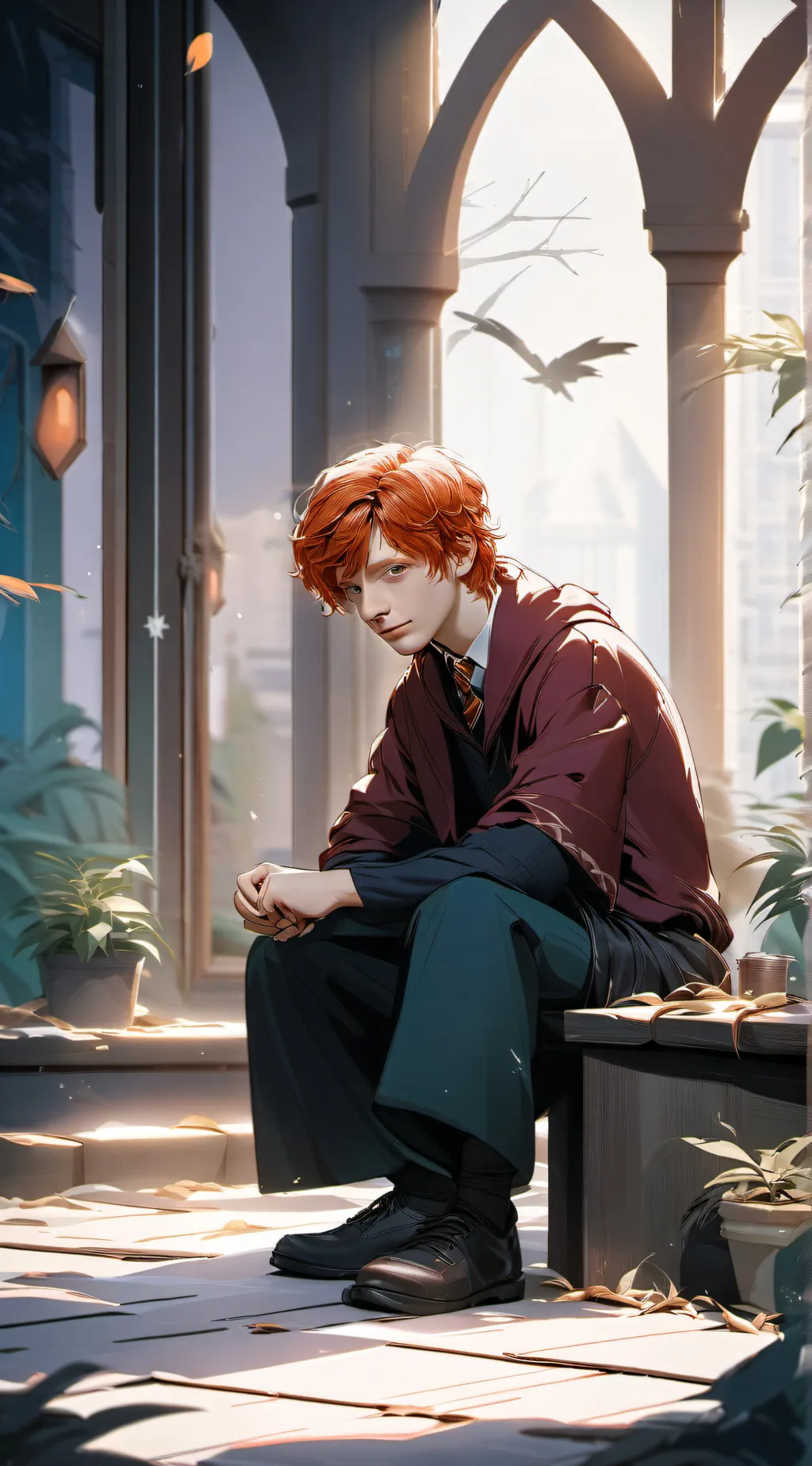 ai character: Ron Weasley  background