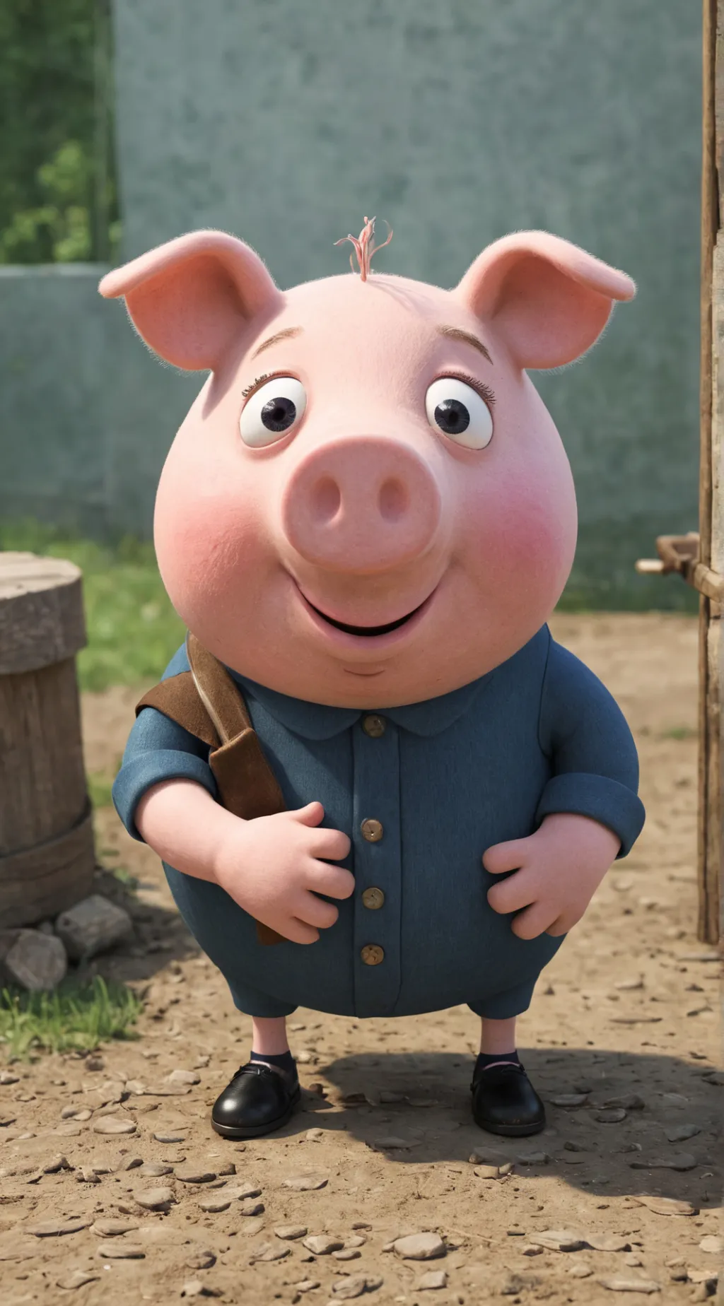 ai character: George pig background